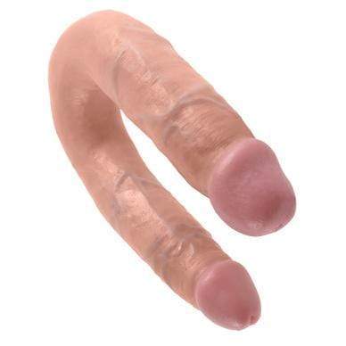 Pipedream - King Cock U Shaped Medium Double Trouble Dildo (Beige) Double Dildo (Non Vibration) 603912350098 CherryAffairs
