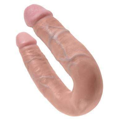 Pipedream - King Cock U Shaped Medium Double Trouble Dildo (Beige) Double Dildo (Non Vibration) 603912350098 CherryAffairs