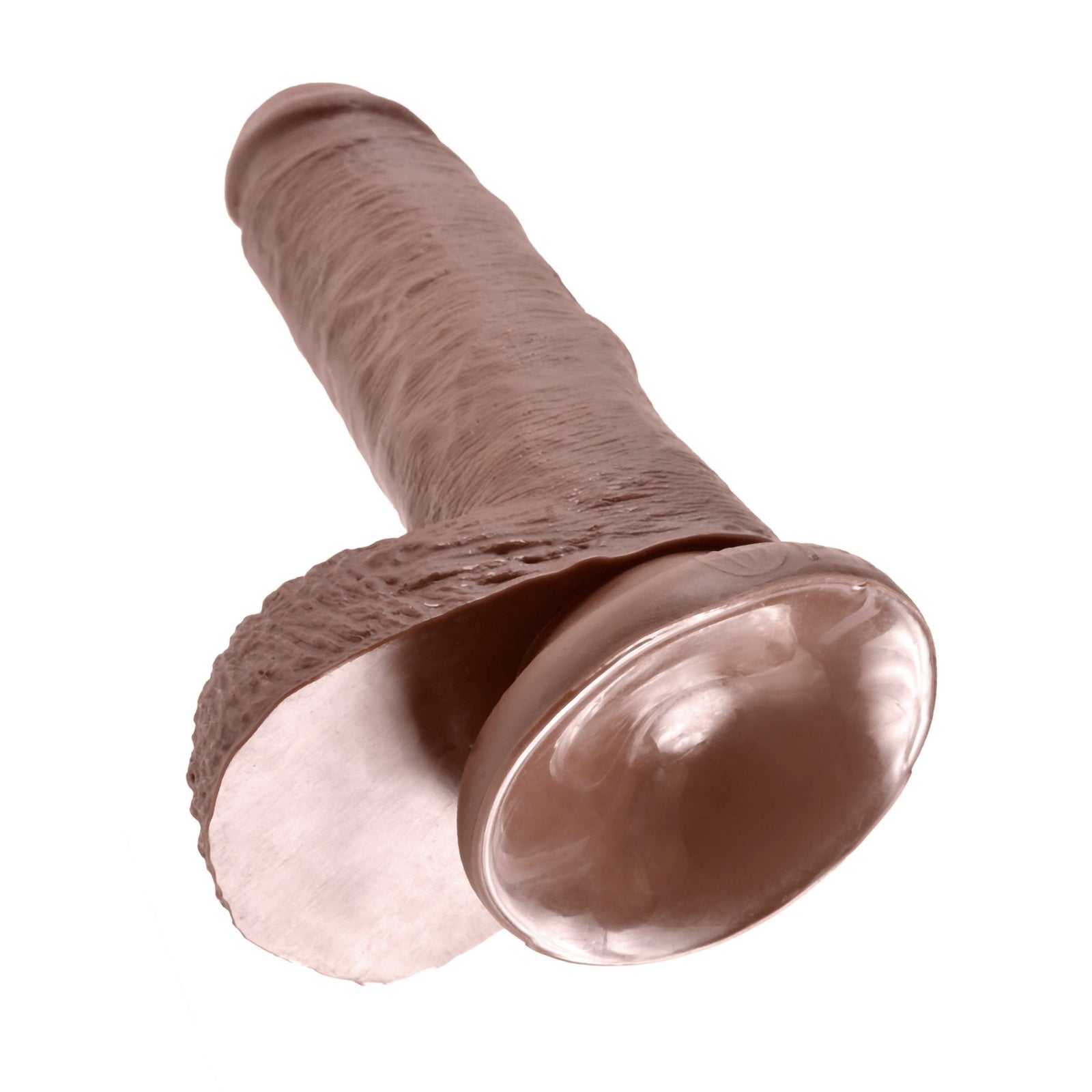 Pipedream - King Cock 7’’ Cock with Balls (Dark Brown) - Brown - Realistic Dildo with suction cup (Non Vibration)