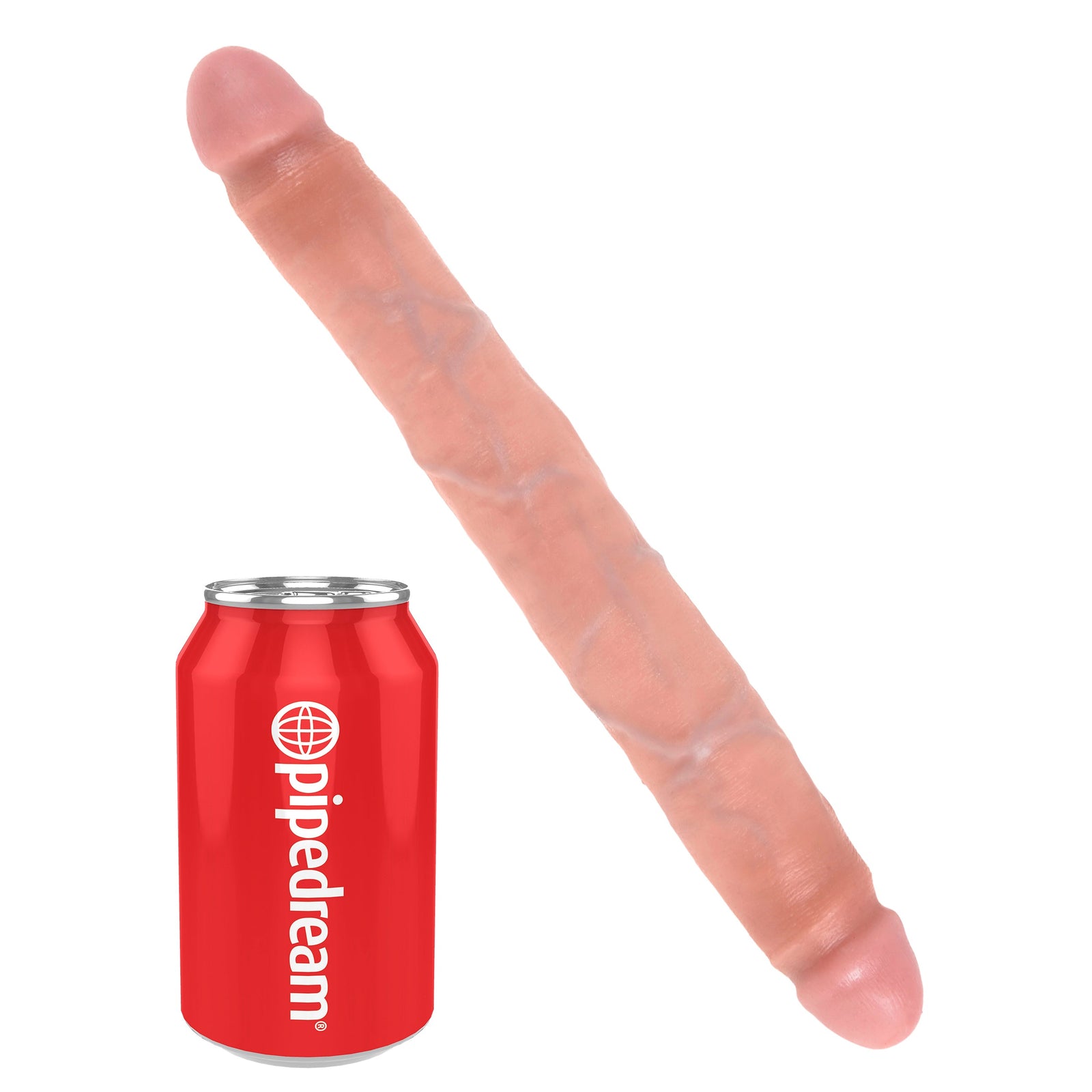 Pipedream - King Cock Slim Double Dildo 12’’ (Flesh) - Beige - Double Dildo (Non Vibration)
