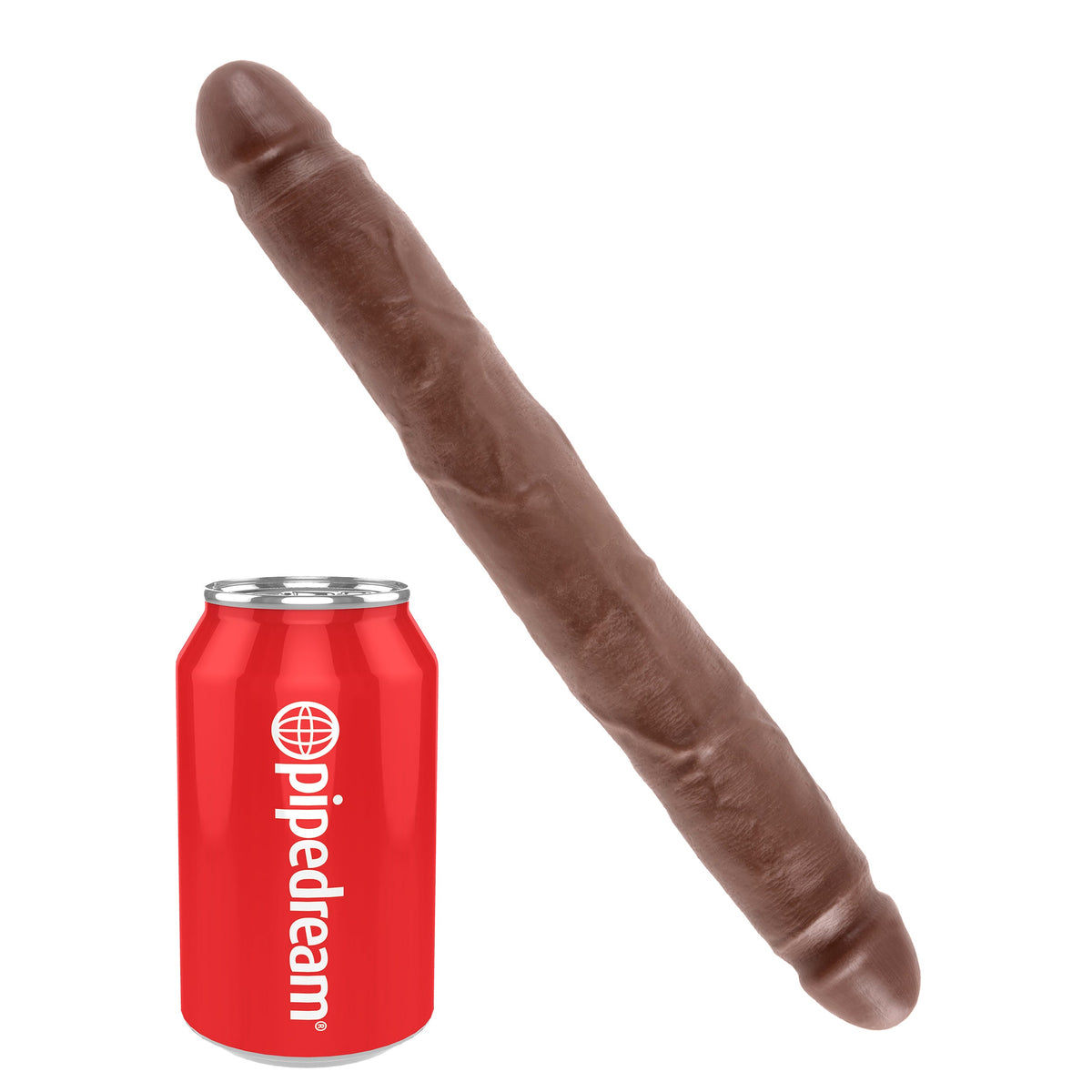 Pipedream - King Cock Slim Double Dildo 12’’ (Brown) - Brown - Double Dildo (Non Vibration)