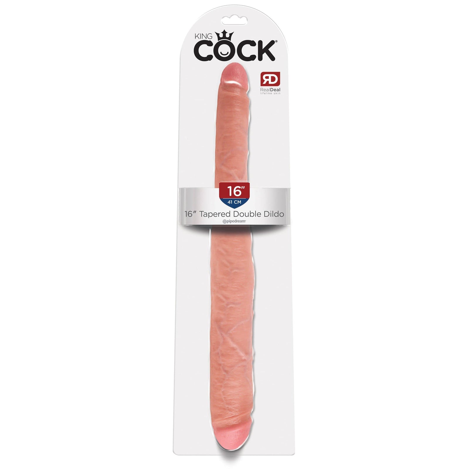 Pipedream - King Cock Tapered Double Dildo 16" (Beige) Double Dildo (Non Vibration) 319759607 CherryAffairs