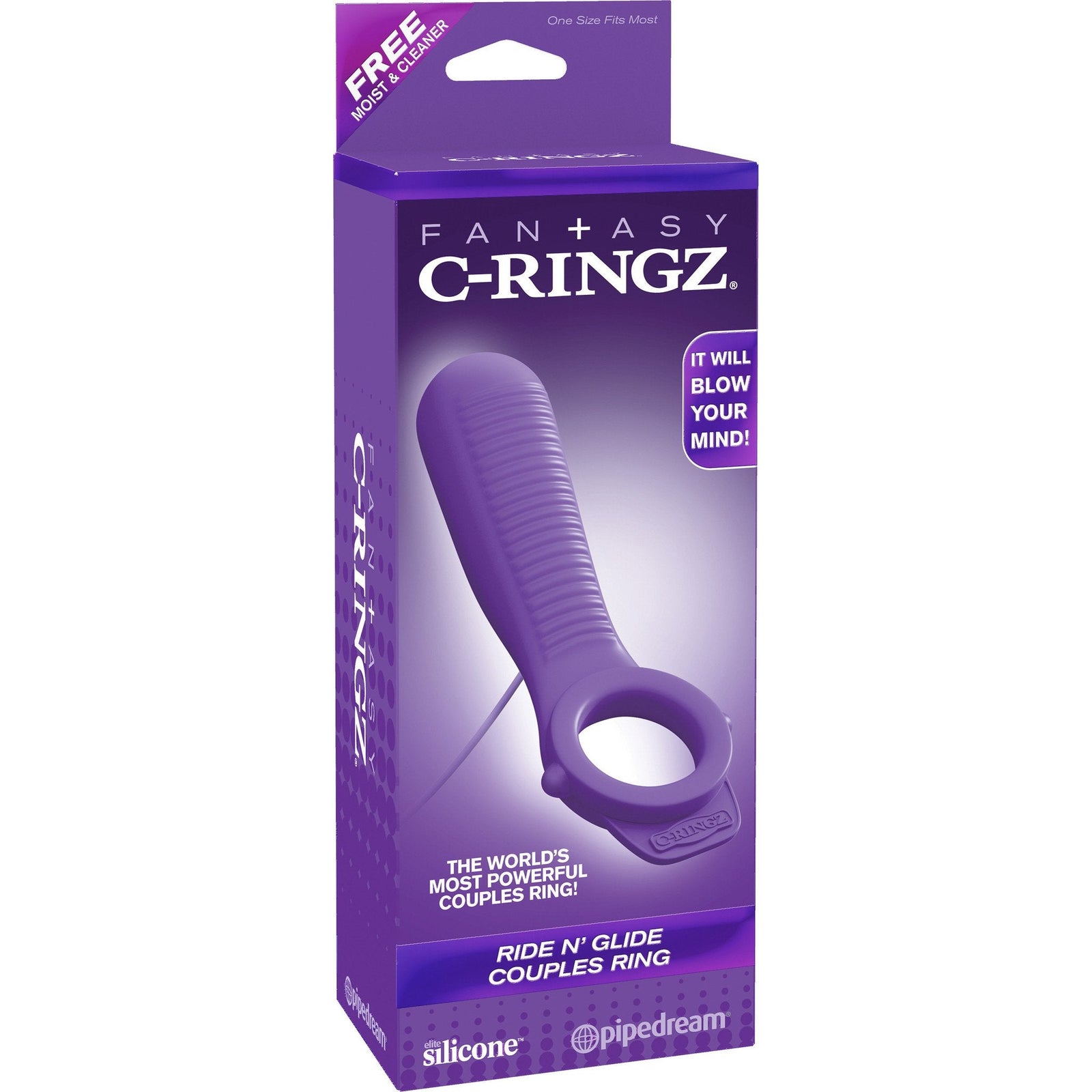 Pipedream - Fantasy C-Ringz Ride N' Glide Couples Cock Ring - PleasureHobby
