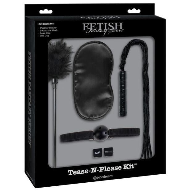 Pipedream - Fetish Fantasy Limited Edition Tease-N-Please BDSM Kit (Black) - PleasureHobby