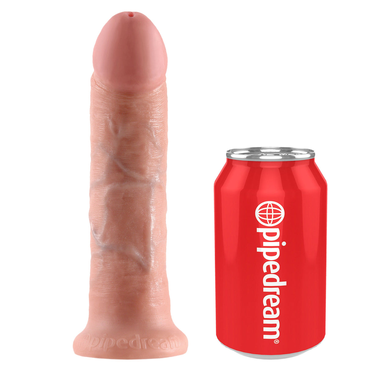 Pipedream - King Cock Strap-On Harness with 8’’ Cock (Flesh) - PD1120 / Beige - Strap On with Non hollow Dildo