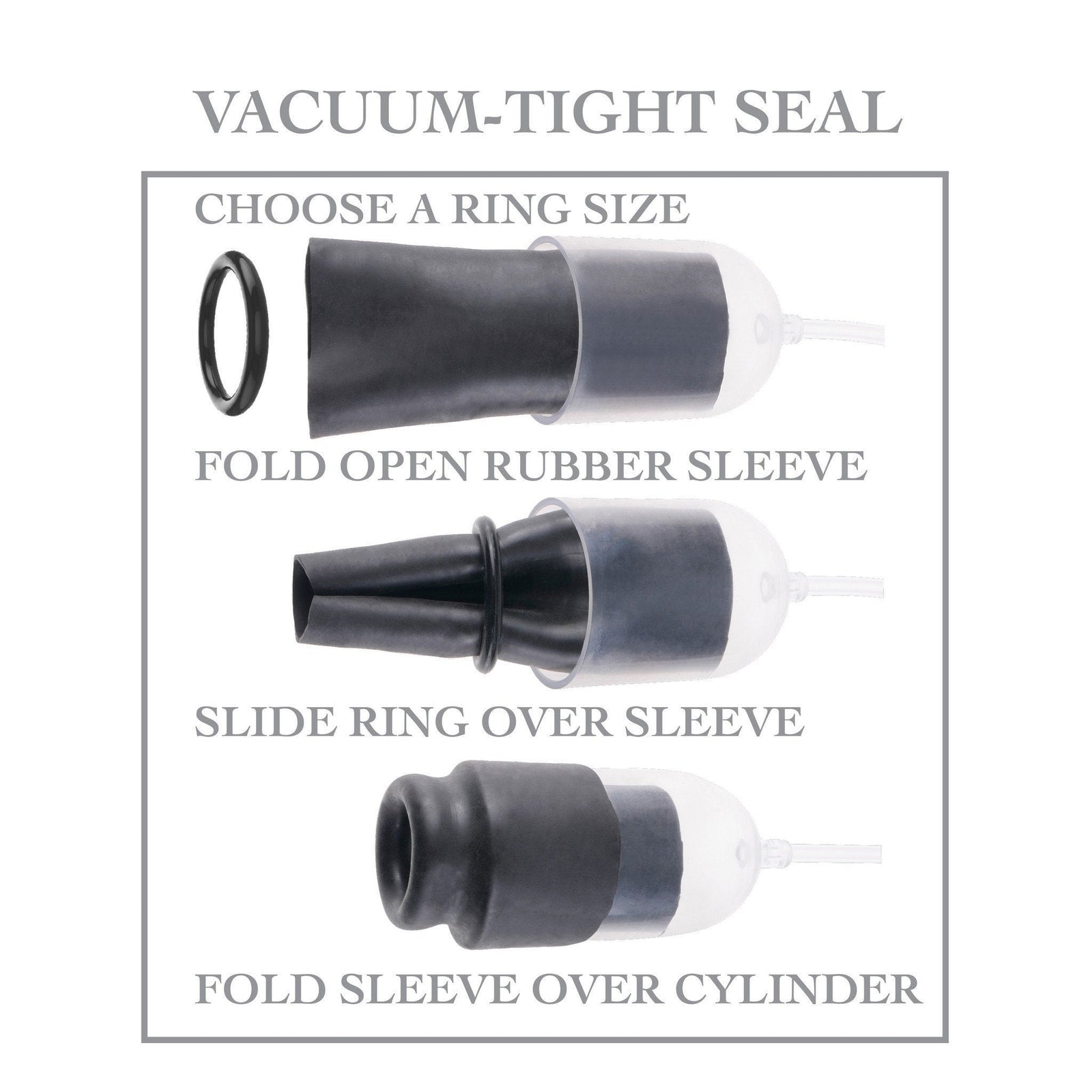 Pipedream - Fetish Fantasy Series Suck N’ Stroke Head Pump (Black) Masturbator Soft Stroker (Vibration) Non Rechargeable - CherryAffairs Singapore