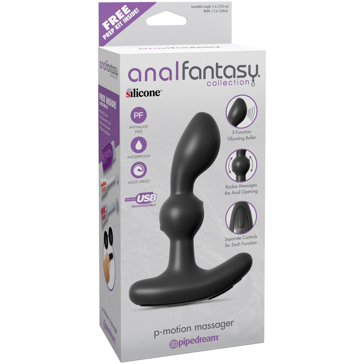 Pipedream - Anal Fantasy Collection P-Motion Prostate Massager - PleasureHobby