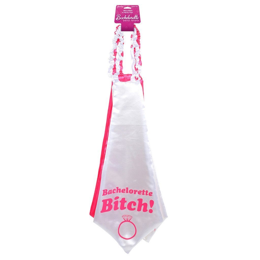 Pipedream - Bachelorette Party Favors Party Ties (Pink) Bachelorette Party Novelties - CherryAffairs Singapore