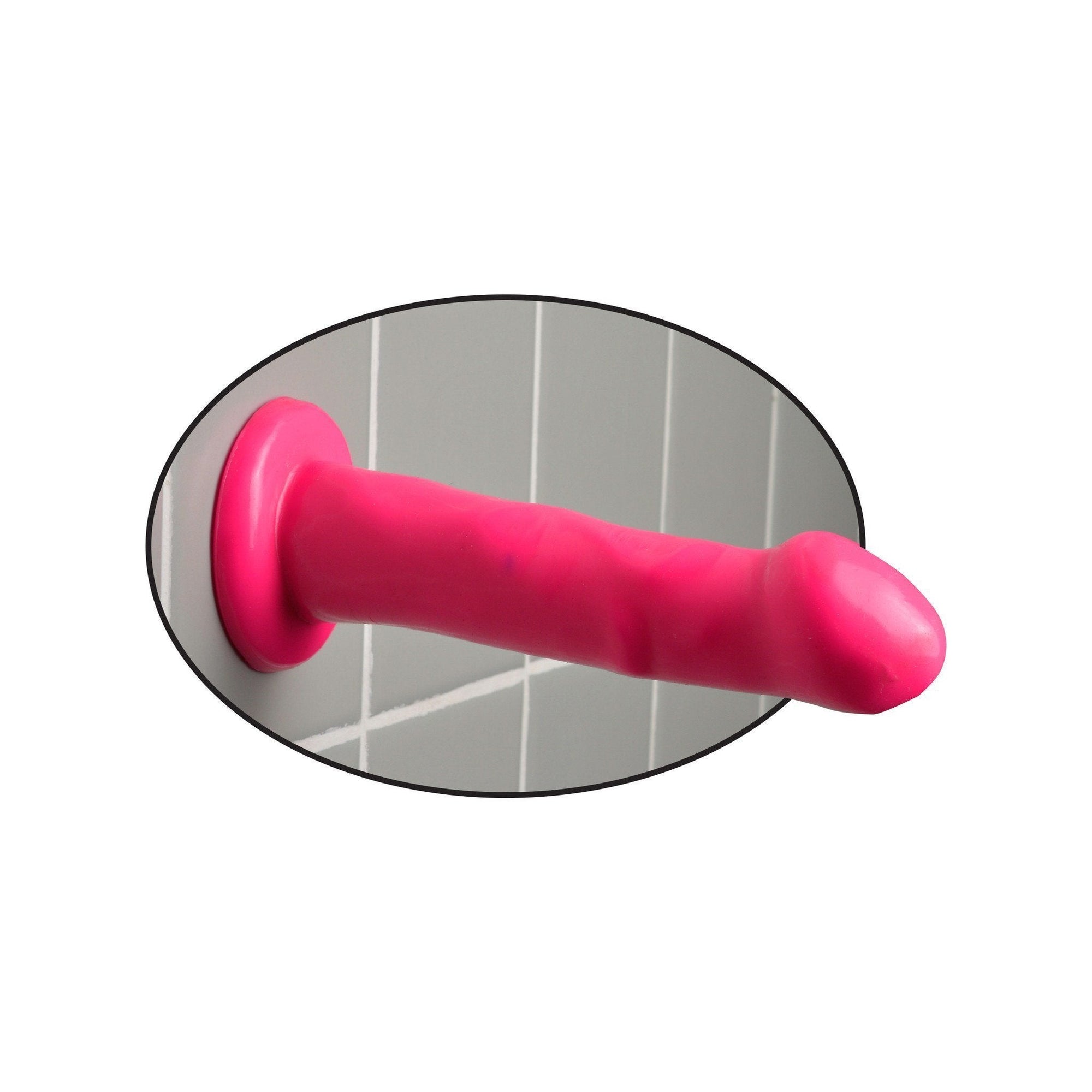 Pipedream - Dillio 6" Please-Her Dildo (Pink) Realistic Dildo with suction cup (Non Vibration) - CherryAffairs Singapore