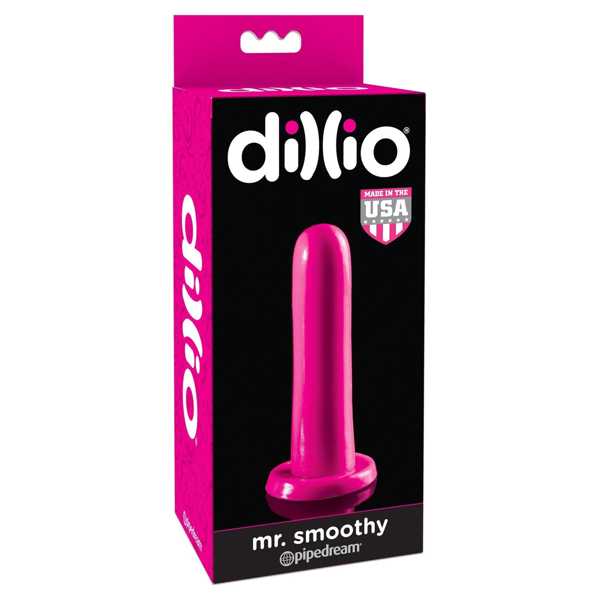Pipedream - Dillio Mr. Smoothy Dildo (Pink) Non Realistic Dildo with suction cup (Non Vibration) - CherryAffairs Singapore