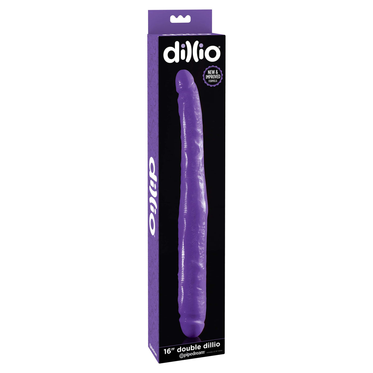 Pipedream - Dillio Double Dong 16&quot; (Purple) Double Dildo (Non Vibration) 603912742343 CherryAffairs
