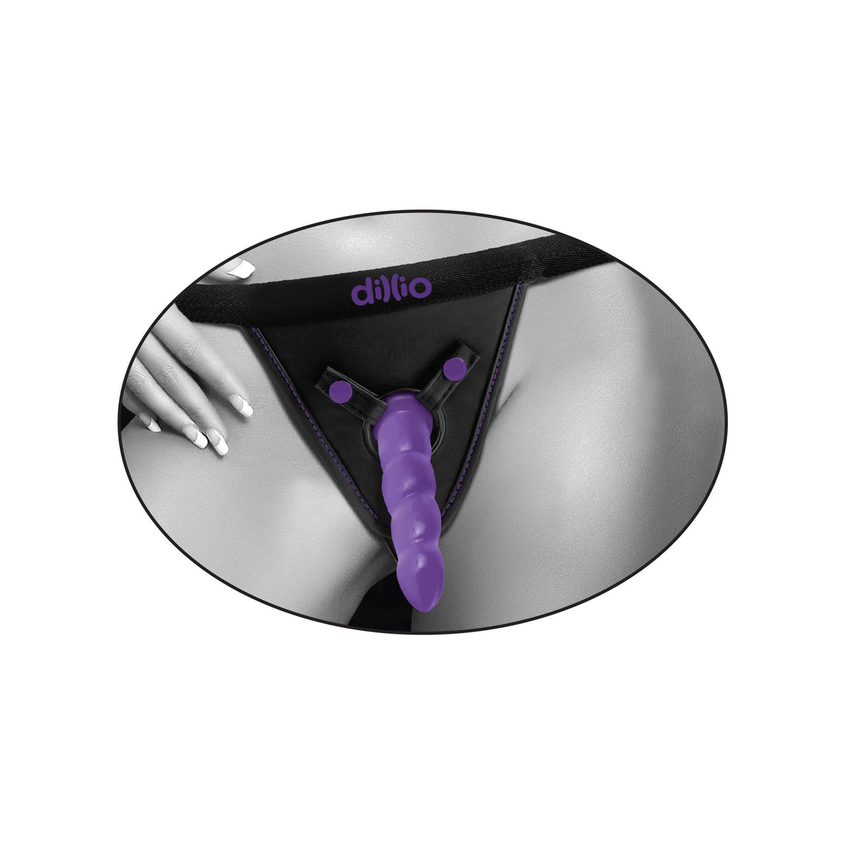 Pipedream - Dillio Perfect Fit Harness (Purple) Strap On w/o Dildo 324170517 CherryAffairs