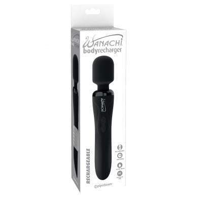 Pipedream - Wanachi Body Recharger Wand Massager (Black) Wand Massagers (Vibration) Rechargeable 4061504001074 CherryAffairs