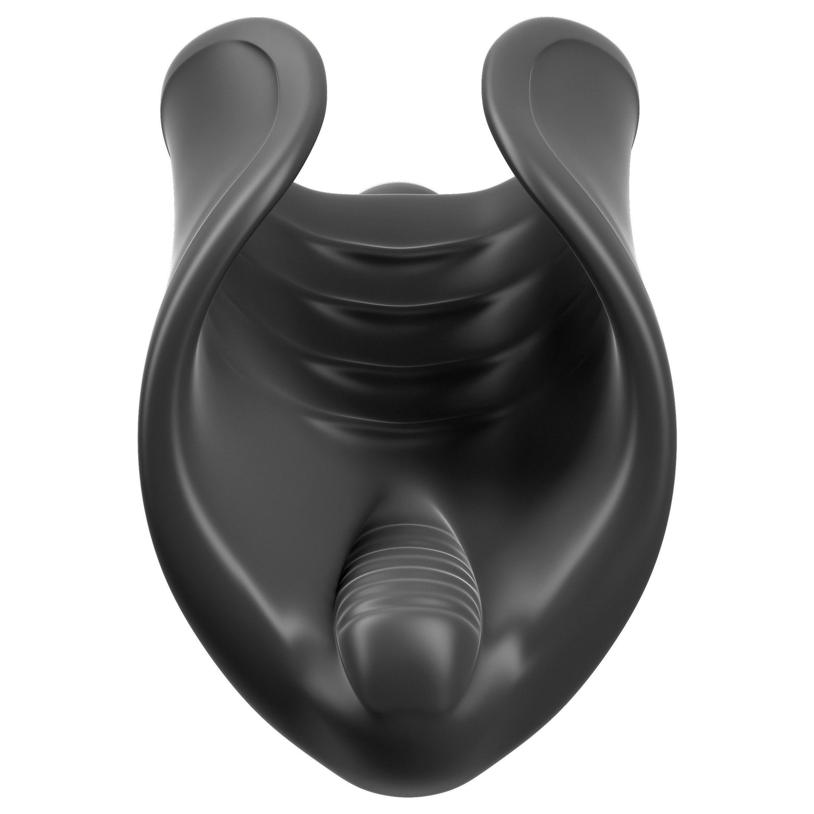 Pipedream - PDX Elite Vibrating Silicone Masturbator (Black) Masturbator Soft Stroker (Vibration) Non Rechargeable - CherryAffairs Singapore
