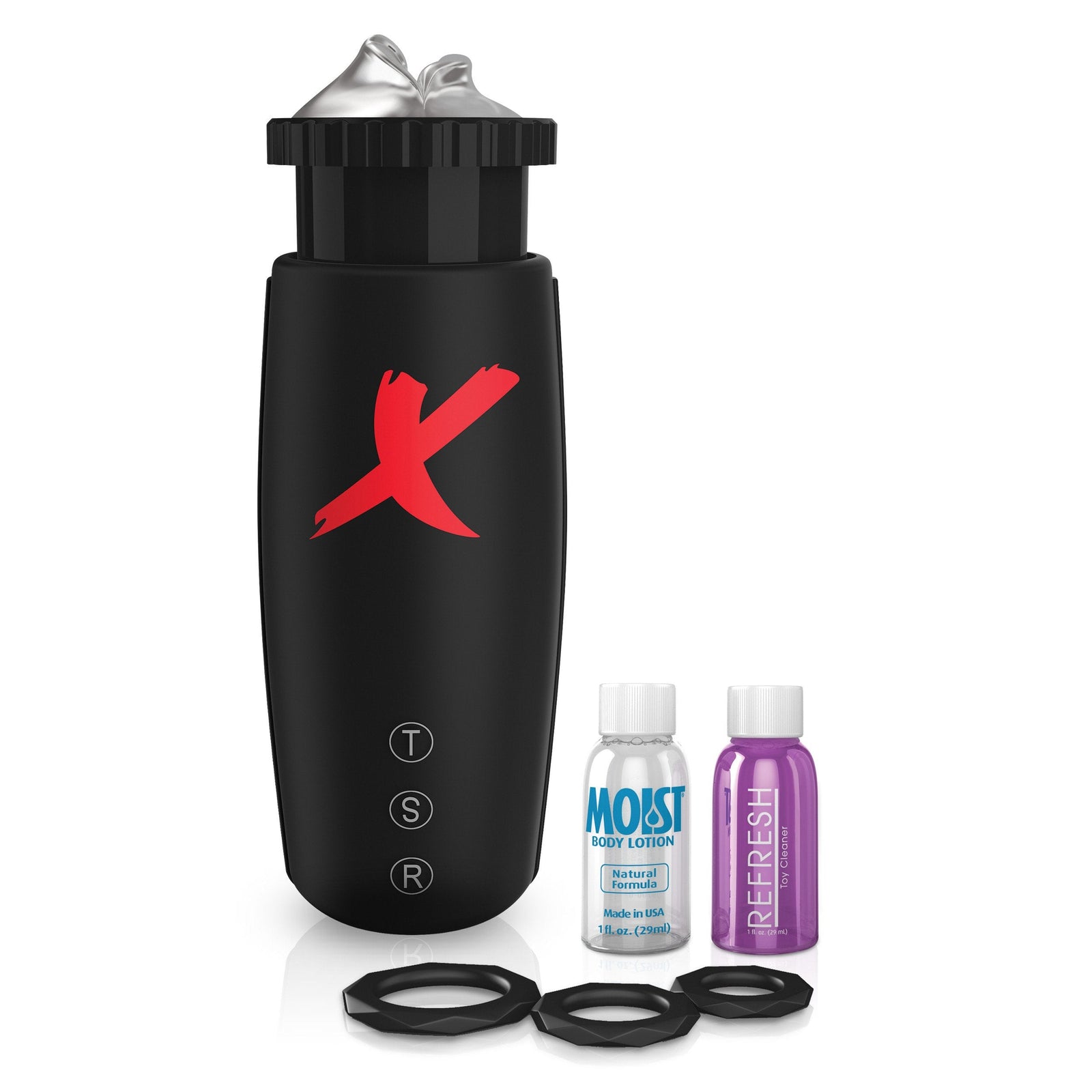 Pipedream - PDX Elite Moto-Bator Mouth Masturbator - Black - Masturbator Mouth (Vibration) Non Rechargeable