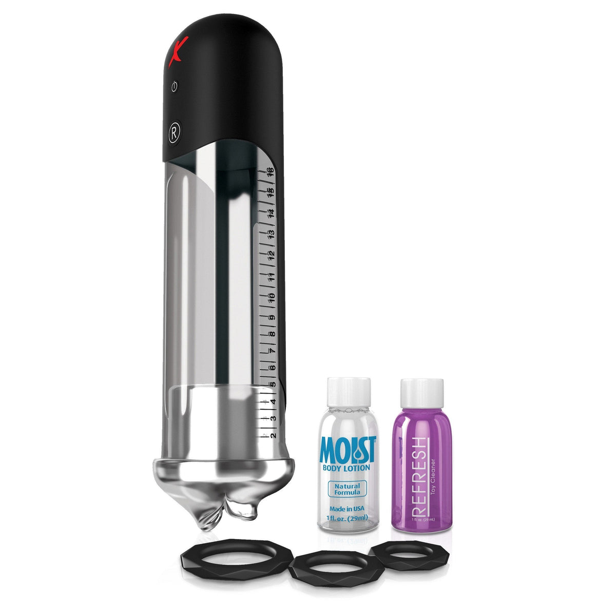 Pipedream - PDX Elite Blowjob Power Pump (Black) Masturbator Mouth (Vibration) Non Rechargeable - CherryAffairs Singapore
