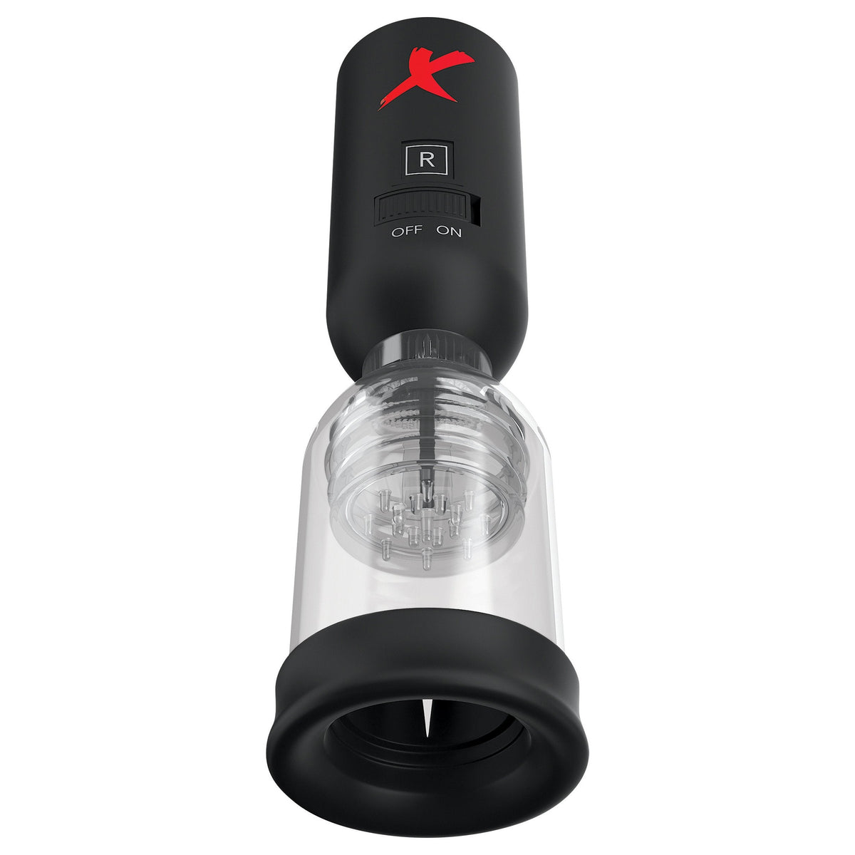 Pipedream - PDX Elite Tip Teazer Power Pump - Black - Masturbator Soft Stroker (Vibration) Non Rechargeable