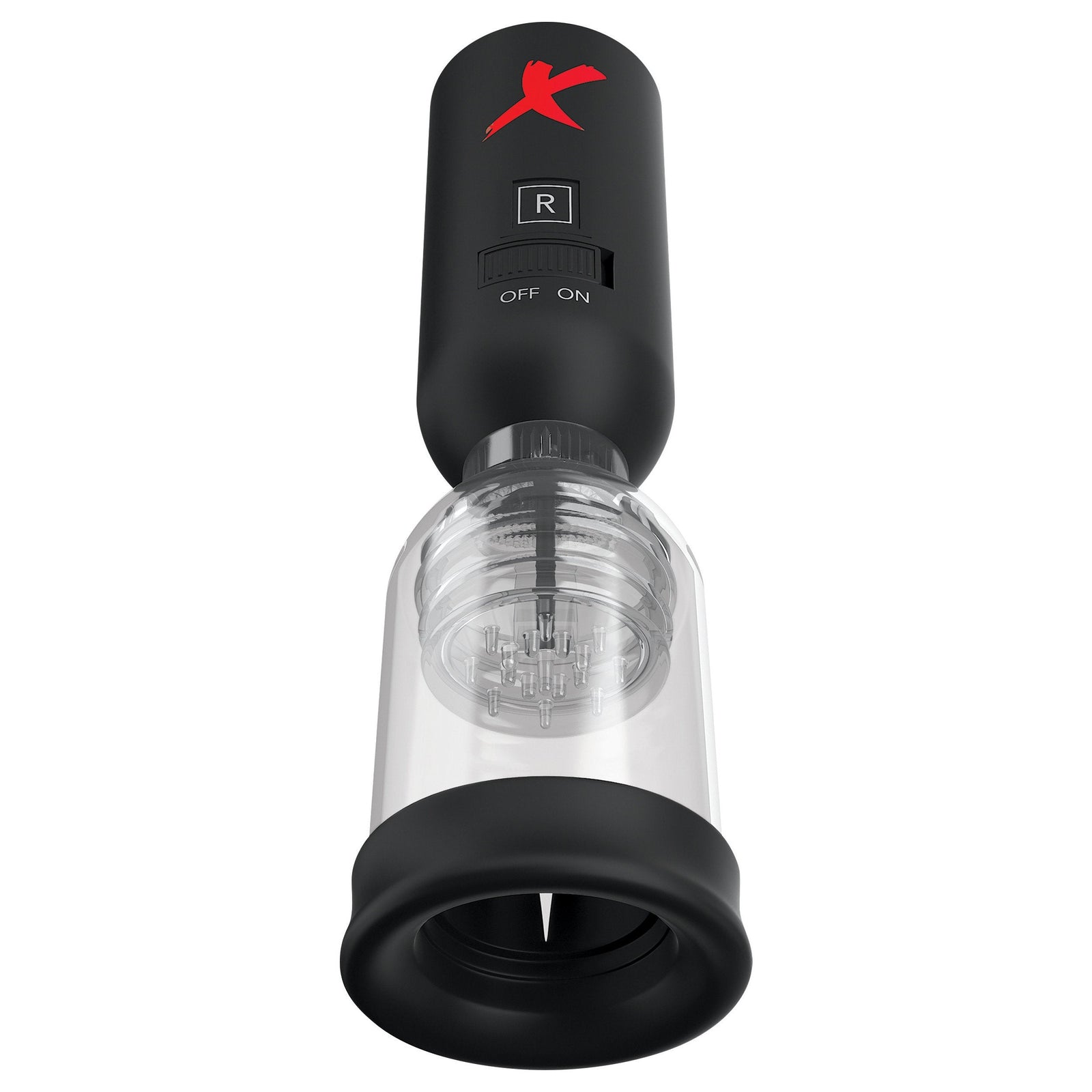 Pipedream - PDX Elite Tip Teazer Power Pump - Black - Masturbator Soft Stroker (Vibration) Non Rechargeable