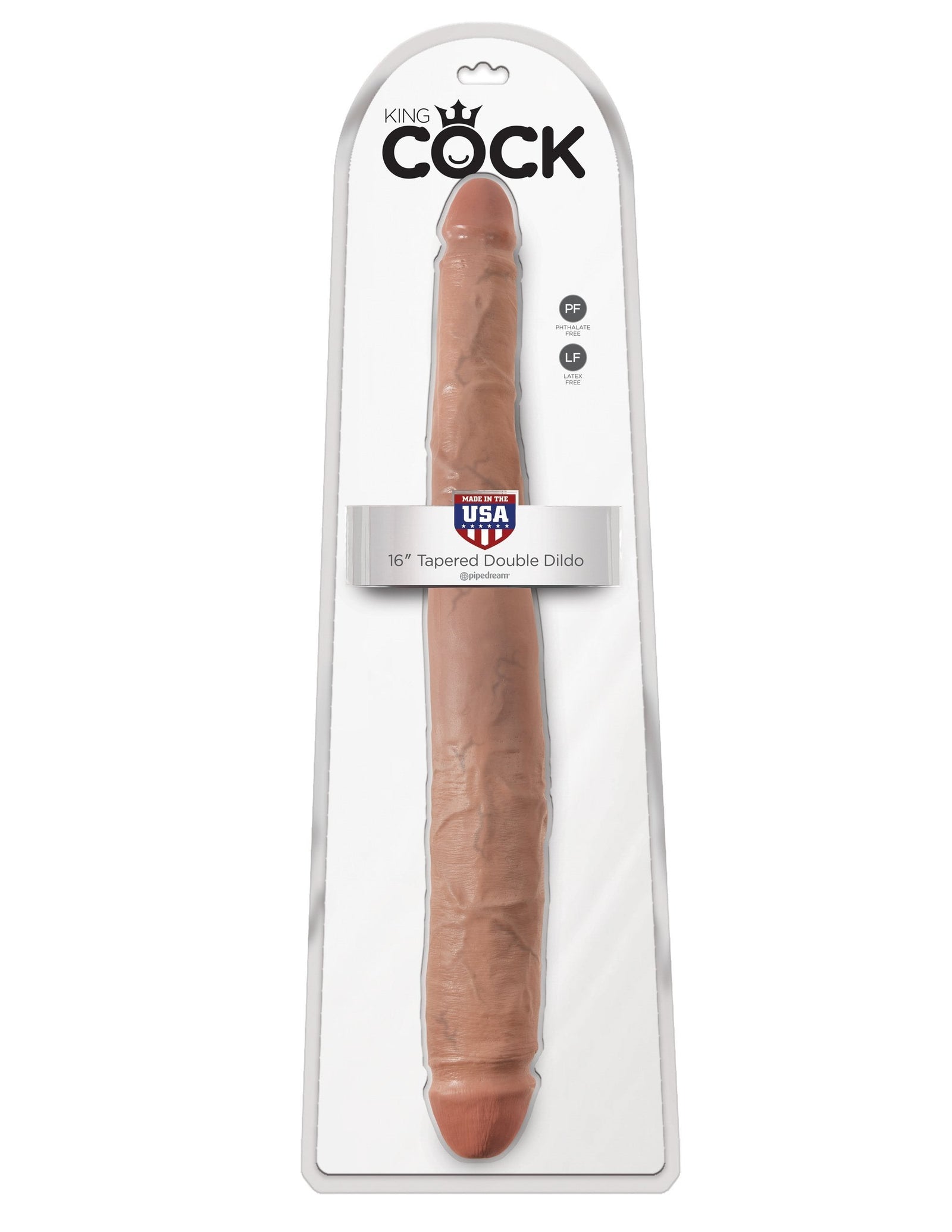 Pipedream - King Cock Tapered Double Dildo 16" (Brown) Double Dildo (Non Vibration) Singapore