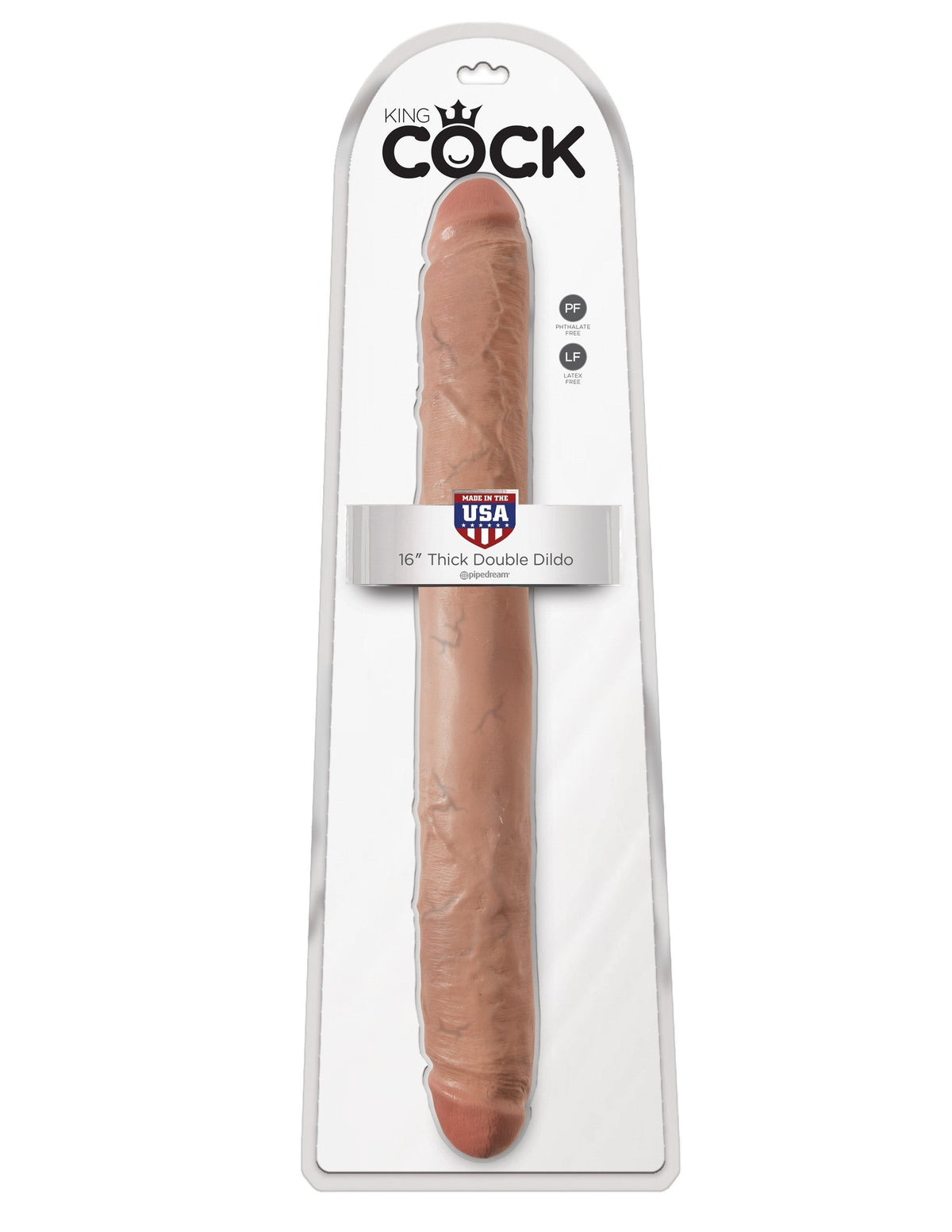 Pipedream - King Cock Thick Double Dildo 16&quot; (Dark Brown) Double Dildo (Non Vibration) Singapore