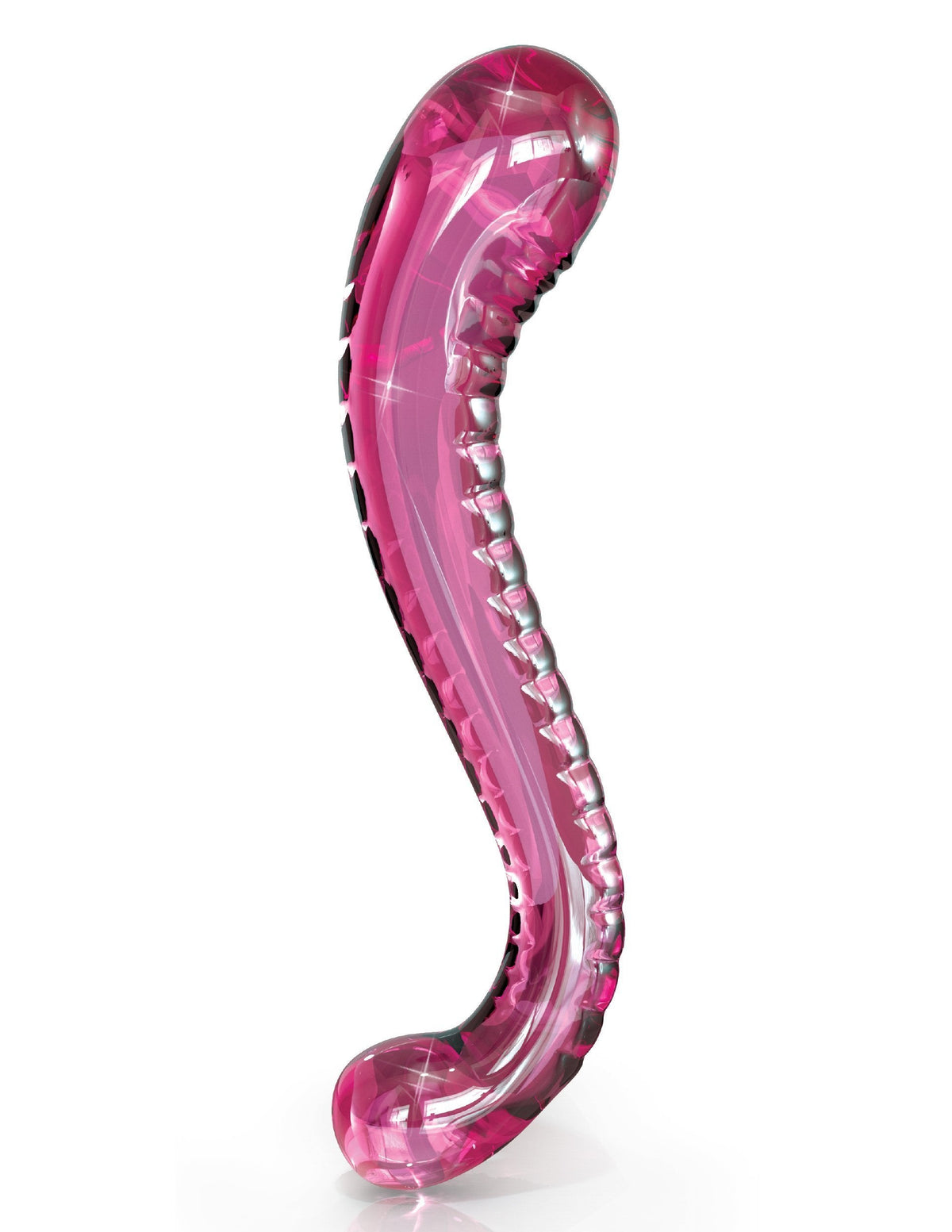 Pipedream - Icicles No 69 Hand Blown Massager (Pink) Glass Dildo (Non Vibration) Singapore