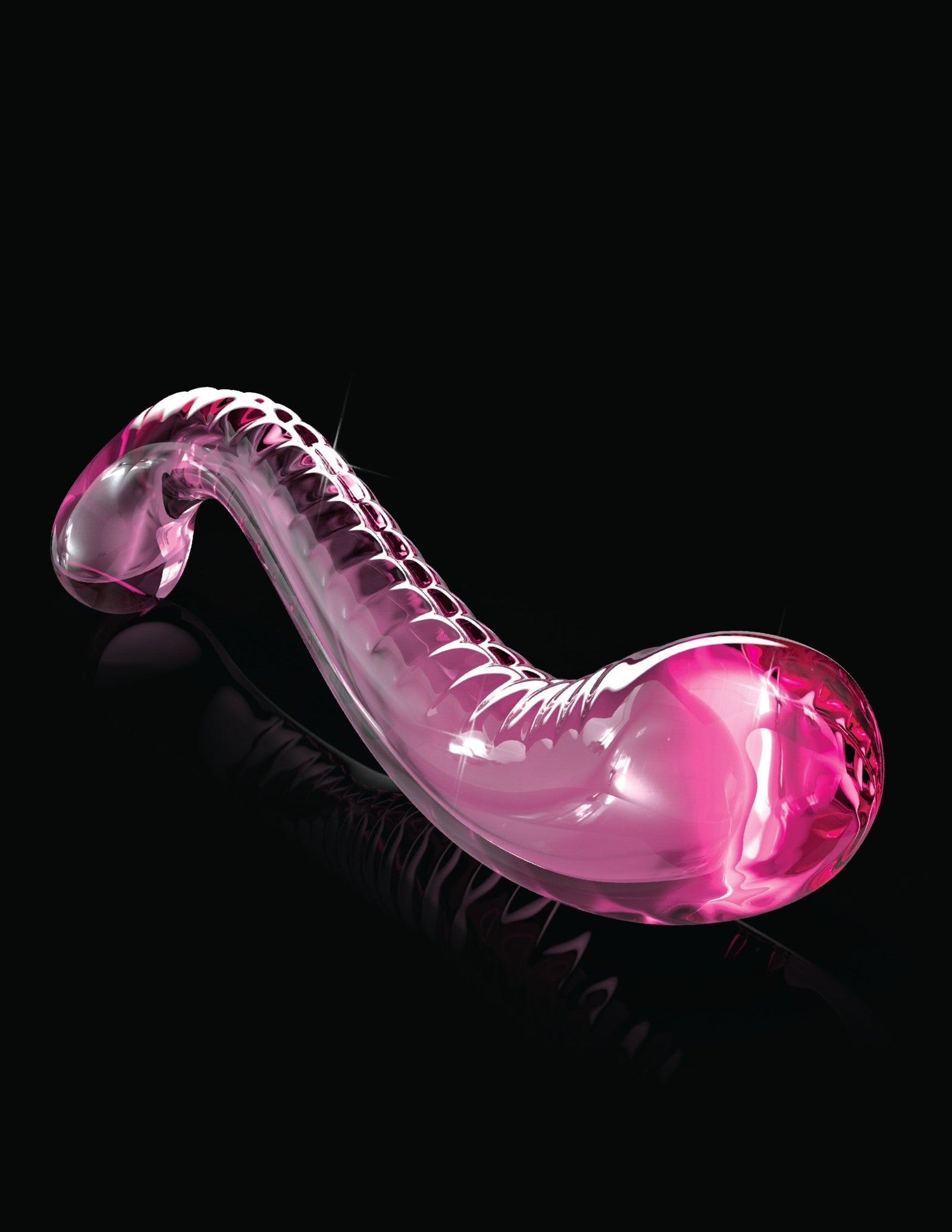 Pipedream - Icicles No 69 Hand Blown Massager (Pink) Glass Dildo (Non Vibration) Singapore