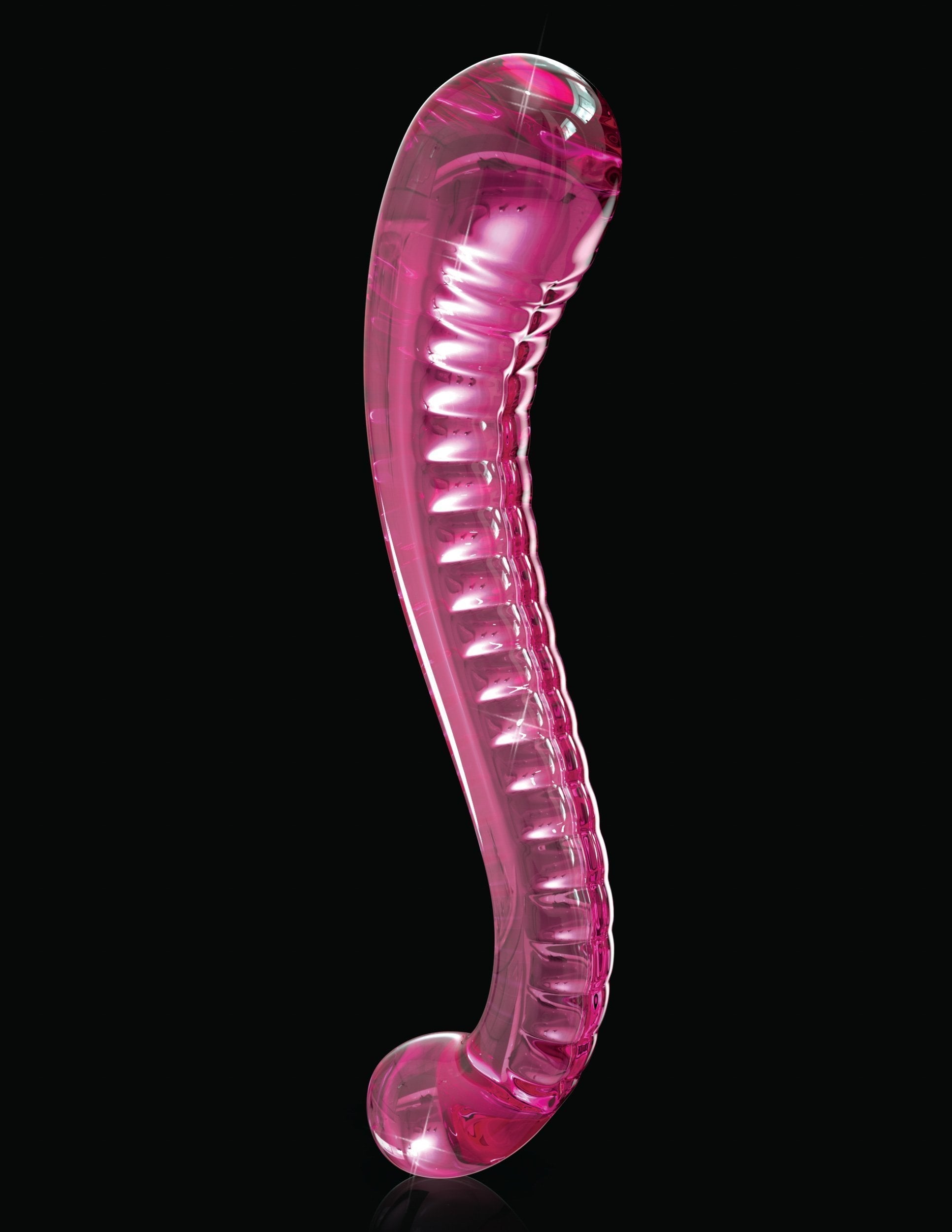 Pipedream - Icicles No 69 Hand Blown Massager (Pink) Glass Dildo (Non Vibration) Singapore