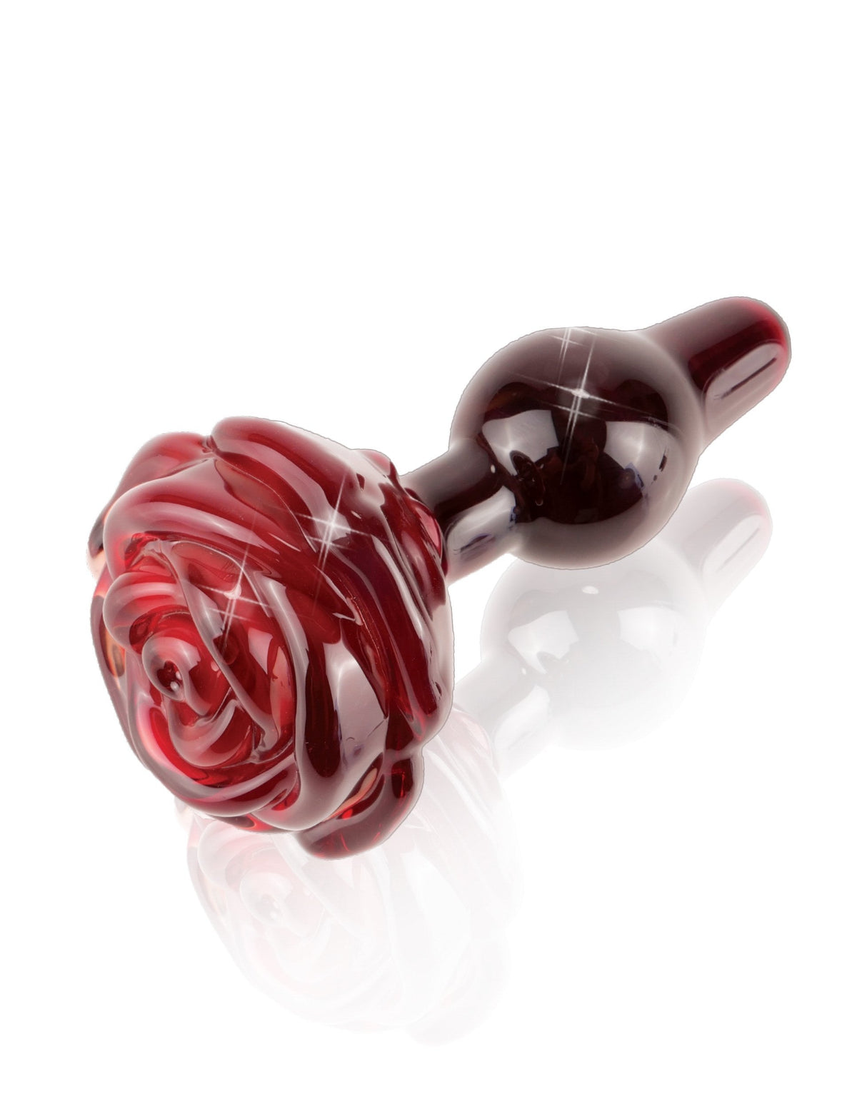 Pipedream - Icicles No 76 Hand Blown Massager (Red) Glass Anal Plug (Non Vibration) Singapore