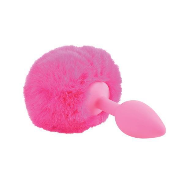 Pipedream - Neon Bunny Tail Anal Plug (Pink) Anal Plug (Non Vibration)