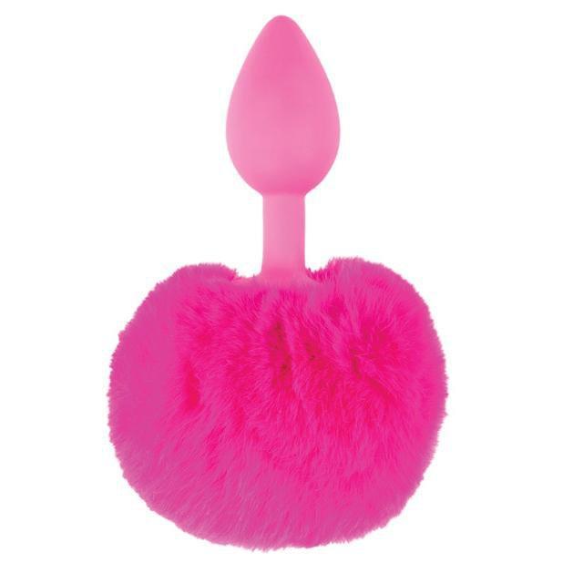 Pipedream - Neon Bunny Tail Anal Plug (Pink) Anal Plug (Non Vibration)
