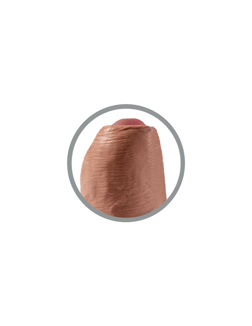 Pipedream - King Cock 7" Uncut Cock (Brown) Realistic Dildo with suction cup (Non Vibration) Singapore