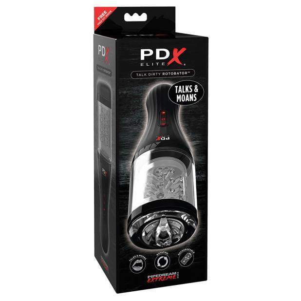 Pipedream - PDX Elite Talk Dirty Rotobator Masturbator (Black) Masturbator (Hands Free) Rechargeable