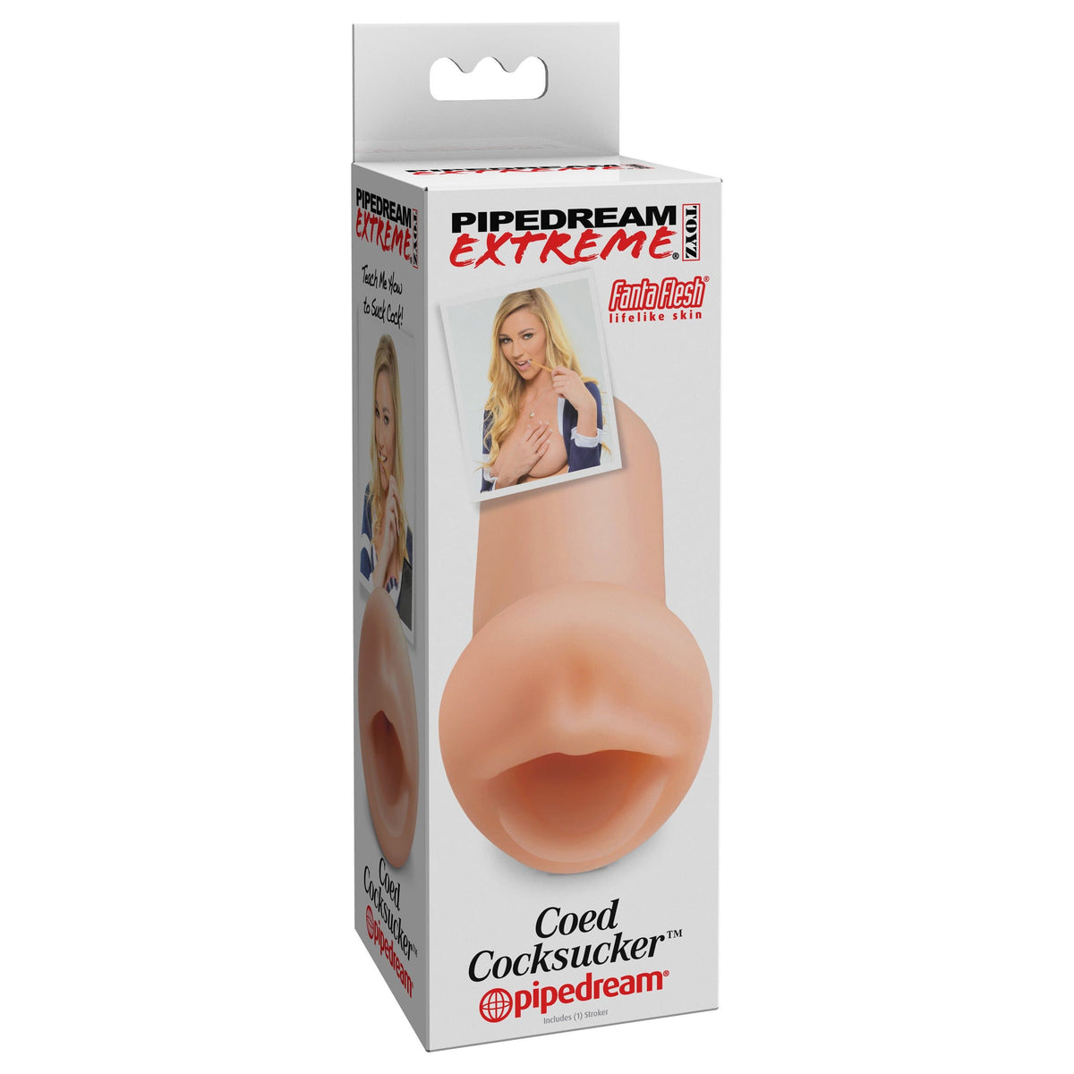 Pipedream - Extreme Toyz Coed Cocksucker Masturbator (Beige) Masturbator Mouth (Non Vibration) 324172542 CherryAffairs