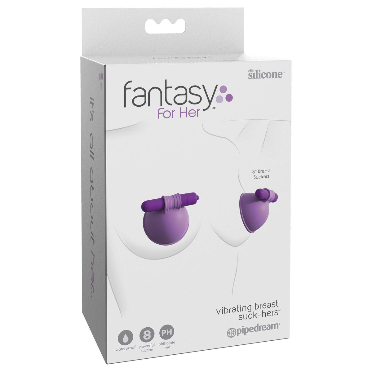 Pipedream - Fantasy For Her Vibrating Breast Suck-Hers Nipple Pump (Purple) Nipple Pumps (Non Vibration)