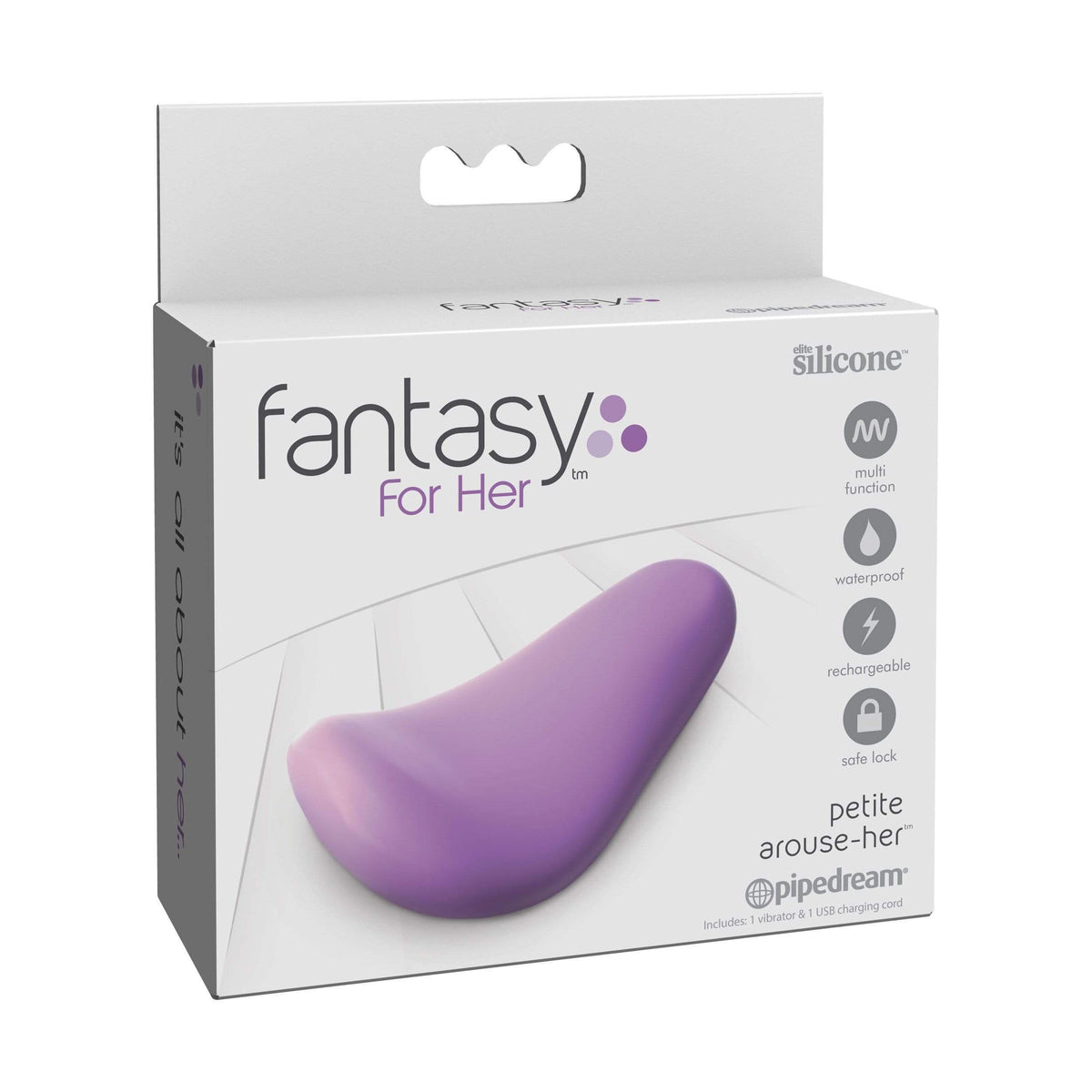 Pipedream - Fantasy For Her Petite Arouse Her Clit Massager (Purple) Clit Massager (Vibration) Rechargeable 603912752069 CherryAffairs