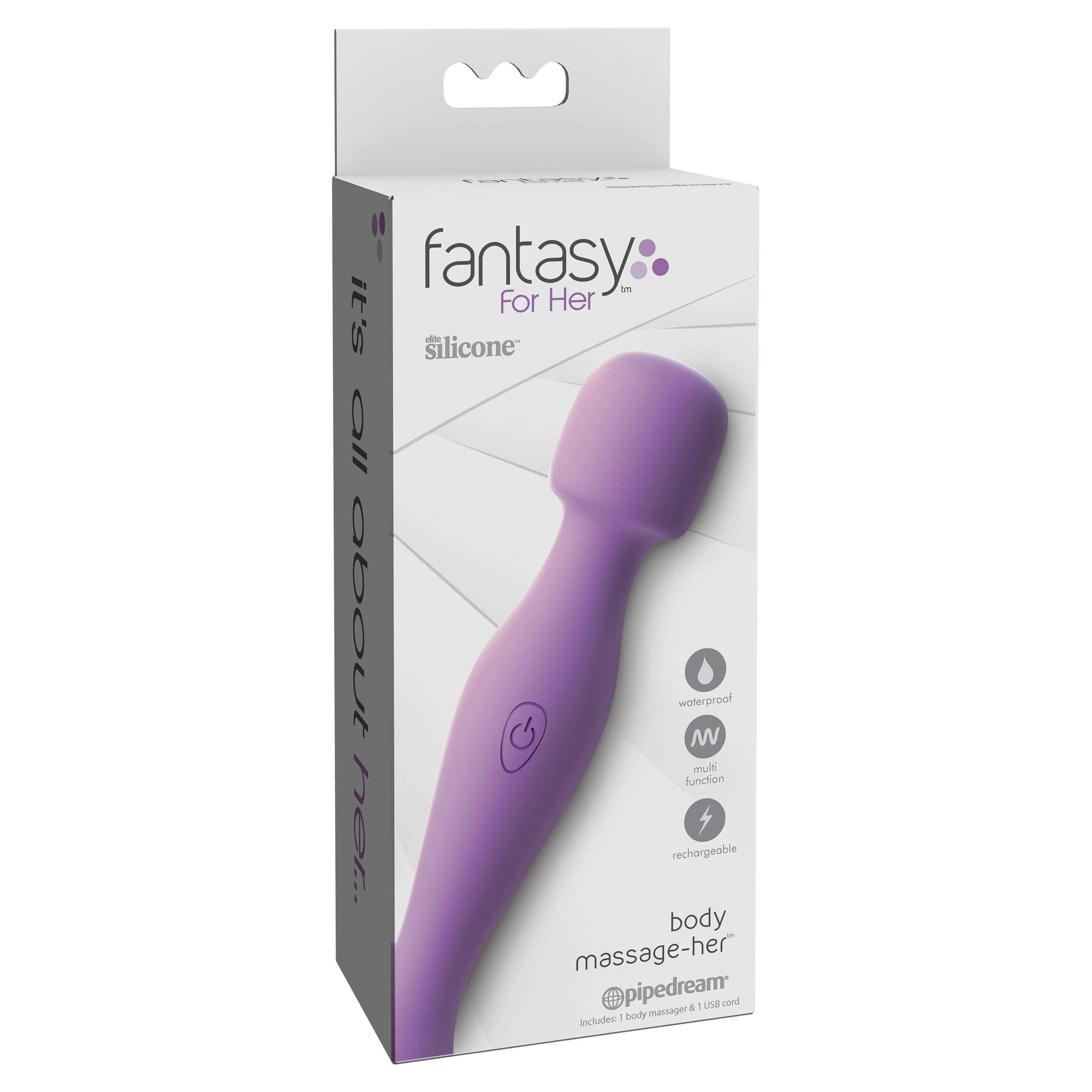 Pipedream - Fantasy For Her Body Massage Her Wand Massager(Purple) Wand Massagers (Vibration) Rechargeable 324157344 CherryAffairs
