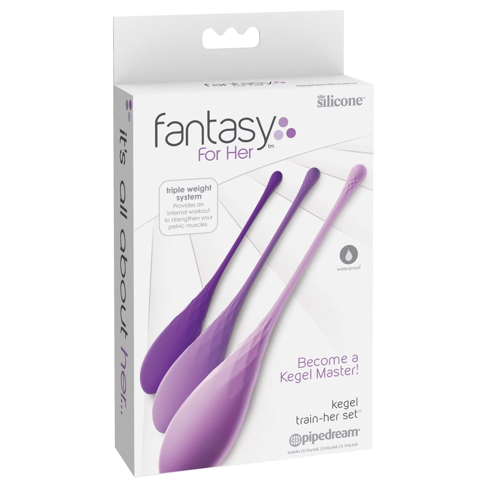 Pipedream - Fantasy For Her Kegel Balls Train Her Set (Purple) Kegel Balls (Non Vibration) 603912752144 CherryAffairs