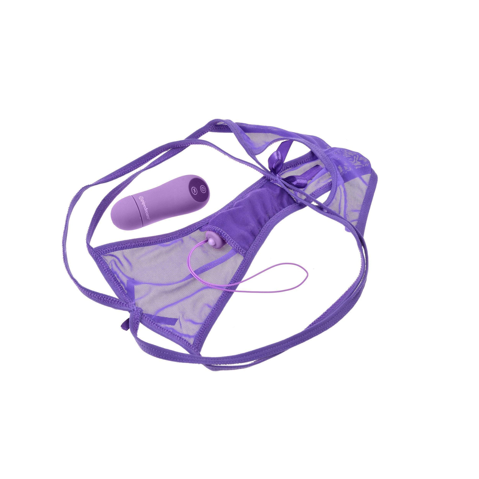 Pipedream - Fantasy For Her Cheeky Thrill-Her Panty Vibrator (Purple) Panties Massager Remote Control (Vibration) Non Rechargeable