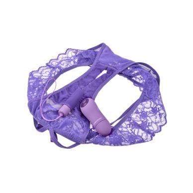 Pipedream - Fantasy For Her Crotchless Vibrating Panty Thrill Her (Purple) Panties Massager Remote Control (Vibration) Rechargeable 603912752175 CherryAffairs
