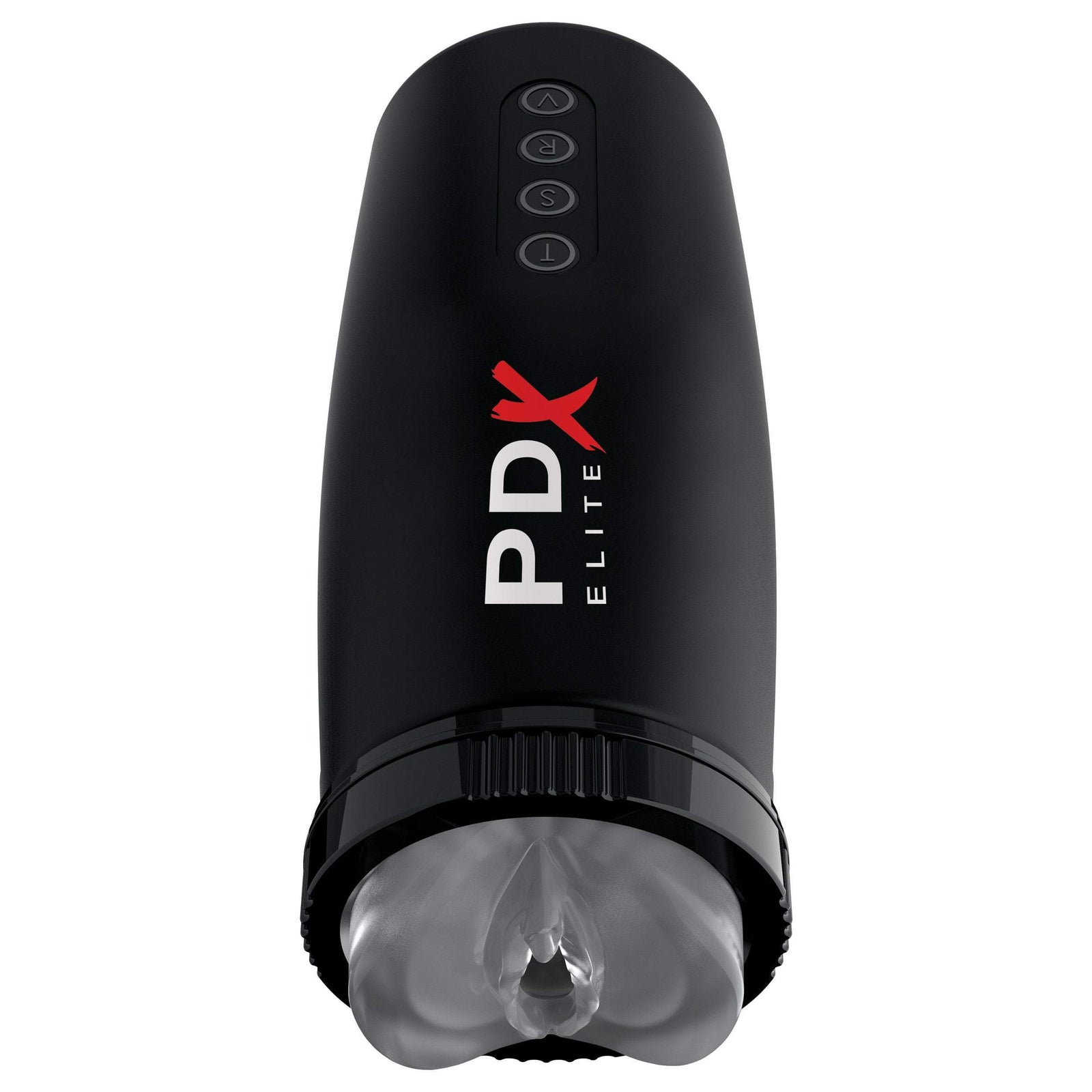 Pipedream - PDX Elite Moto Bator 2 Thrusting Mouth Masturbator (Black) Masturbator Mouth (Vibration) Rechargeable