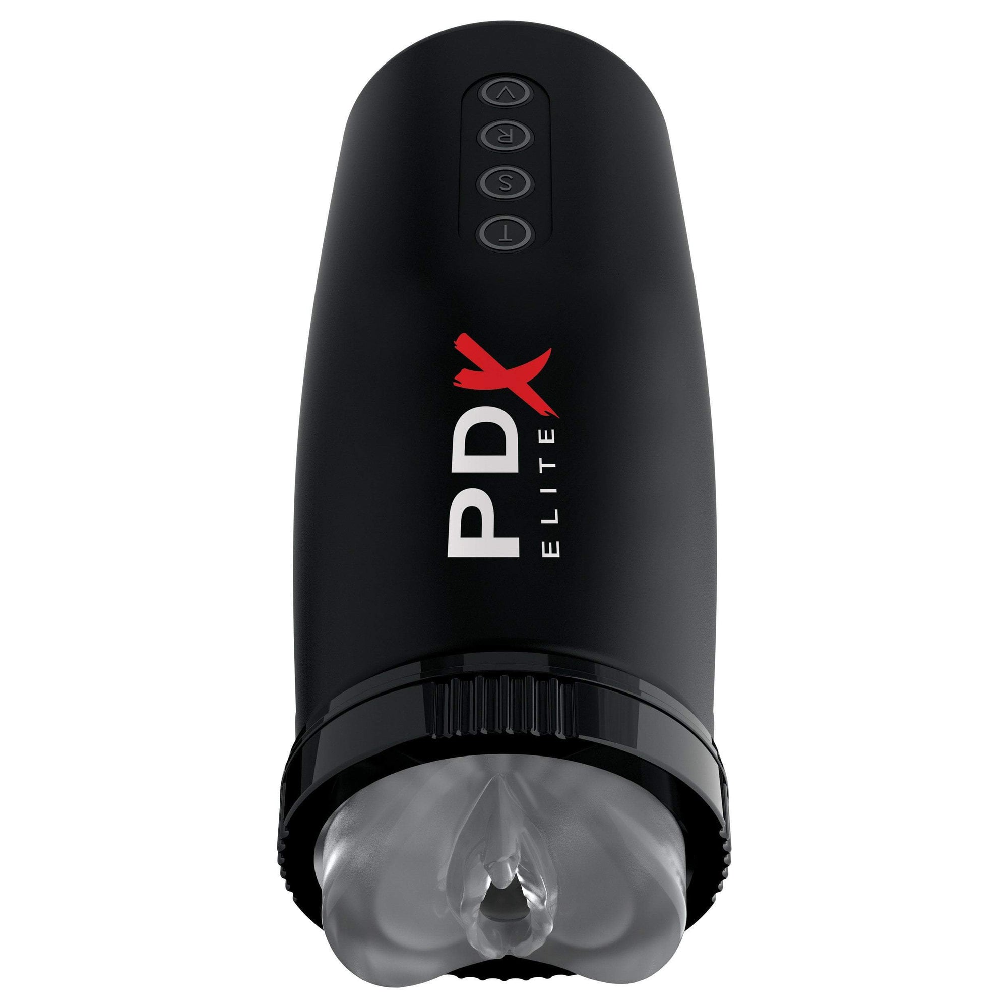 Pipedream - PDX Elite Moto Bator 2 Thrusting Mouth Masturbator (Black) Masturbator Mouth (Vibration) Rechargeable