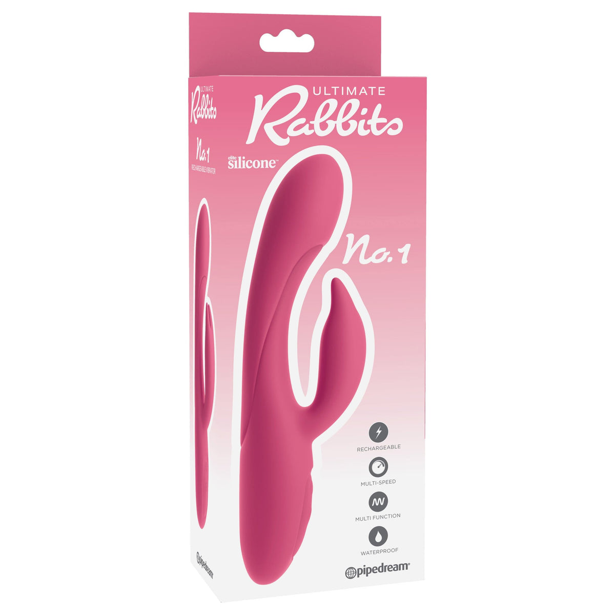 Pipedream - Ultimate Rabbits No. 1 Rabbit Vibrator (Pink) Rabbit Dildo (Vibration) Rechargeable 319981937 CherryAffairs