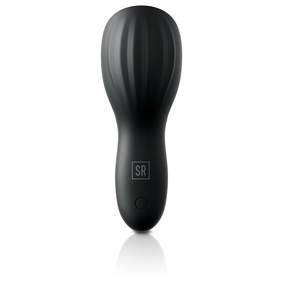 Sir Richards - Control Silicone Cock Teaser (Black) Masturbator Soft Stroker (Vibration) Rechargeable 320602330 CherryAffairs