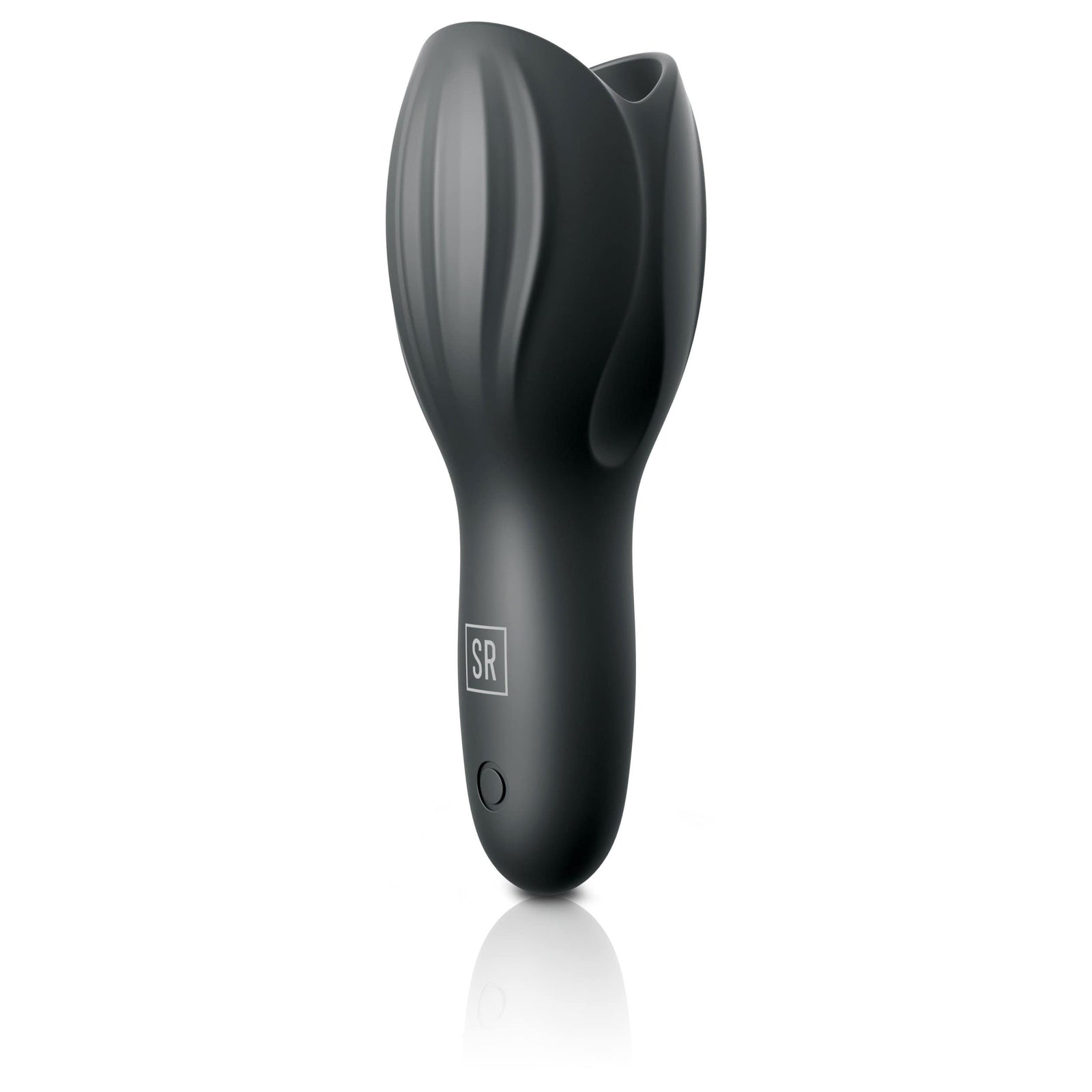 Sir Richards - Control Silicone Cock Teaser (Black) Masturbator Soft Stroker (Vibration) Rechargeable 320602330 CherryAffairs