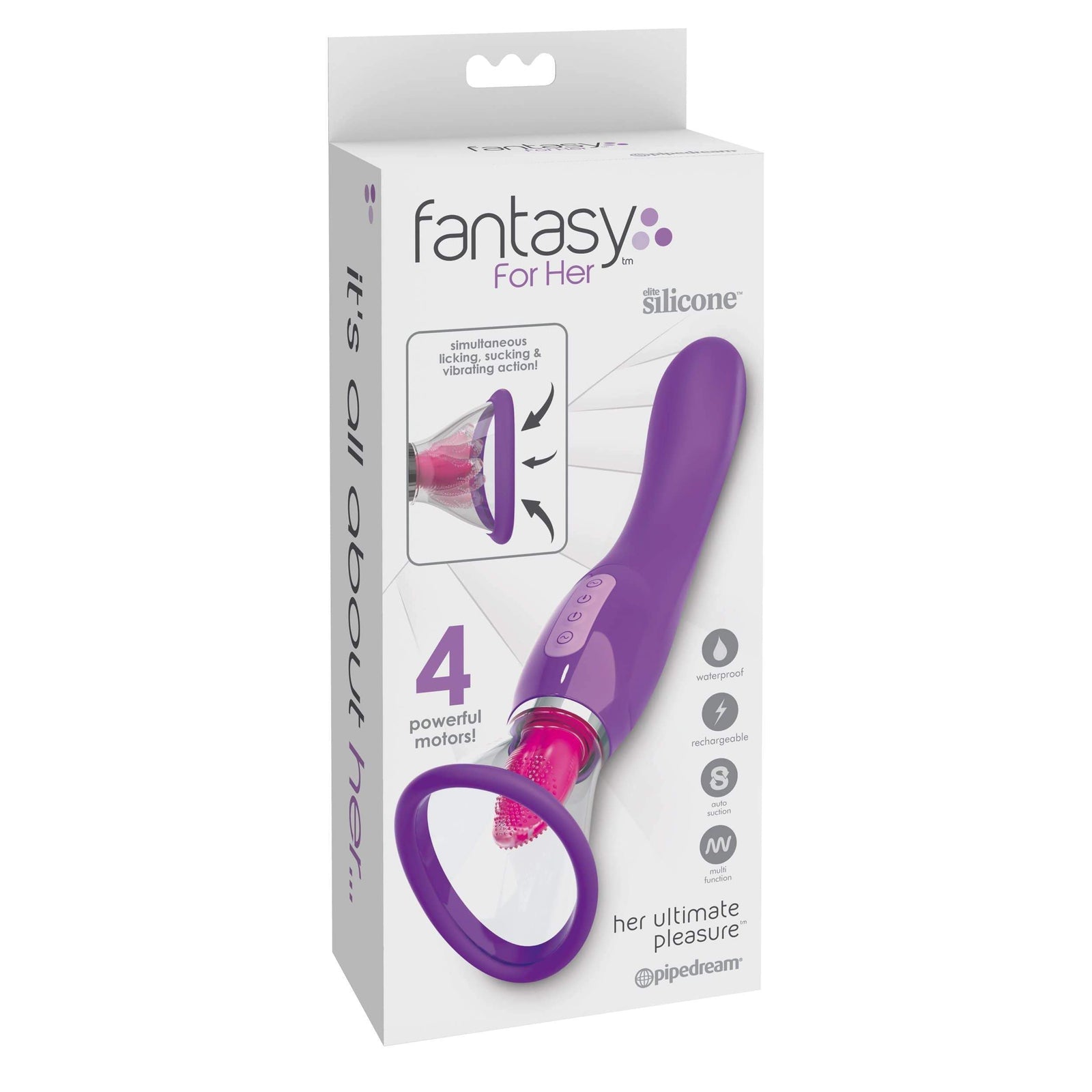 Pipedream - Her Ultimate Pressure G Spot Vibrator (Purple) G Spot Dildo (Vibration) Rechargeable