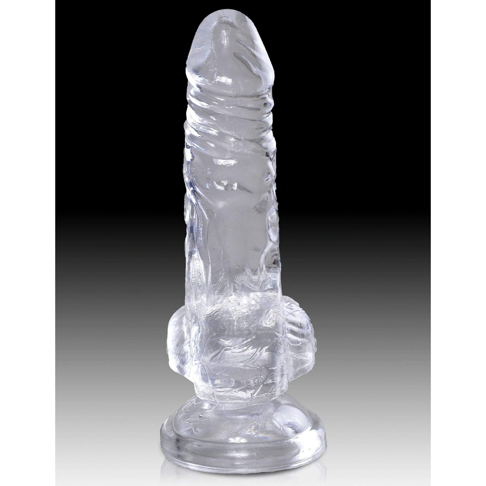 Pipedream - King Cock Clear Cock with Balls 4" (Clear) Realistic Dildo with suction cup (Non Vibration) 603912758801 CherryAffairs