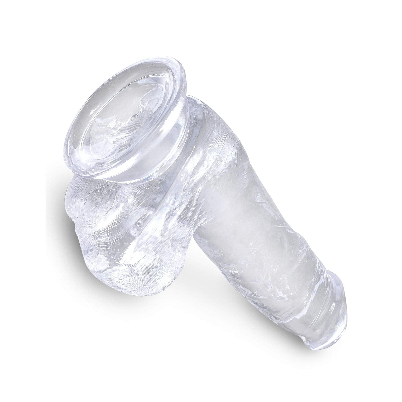 Pipedream - King Cock Clear Cock with Balls 6" (Clear) Realistic Dildo with suction cup (Non Vibration) 603912758825 CherryAffairs