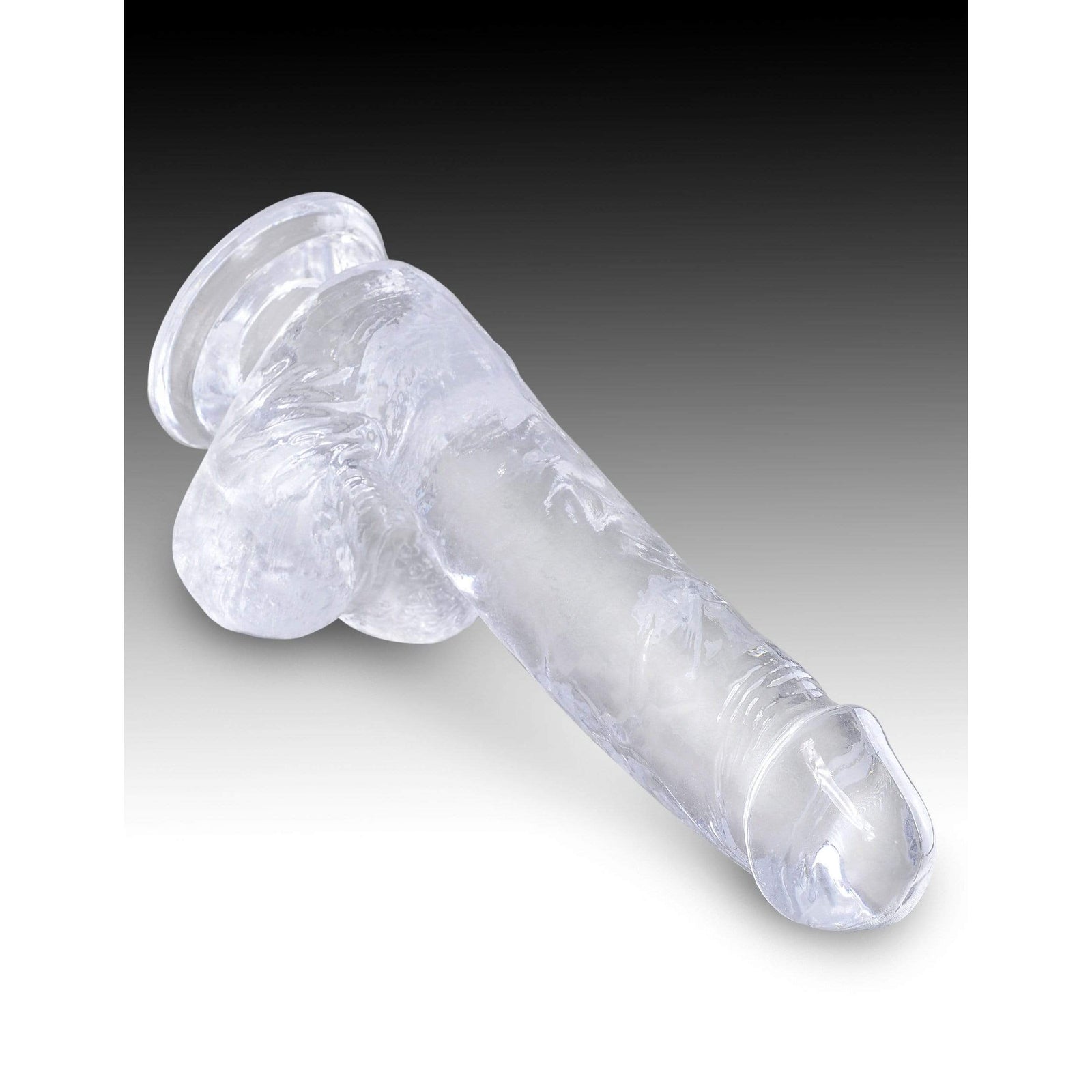 Pipedream - King Cock Clear Cock with Balls 6" (Clear) Realistic Dildo with suction cup (Non Vibration) 603912758825 CherryAffairs