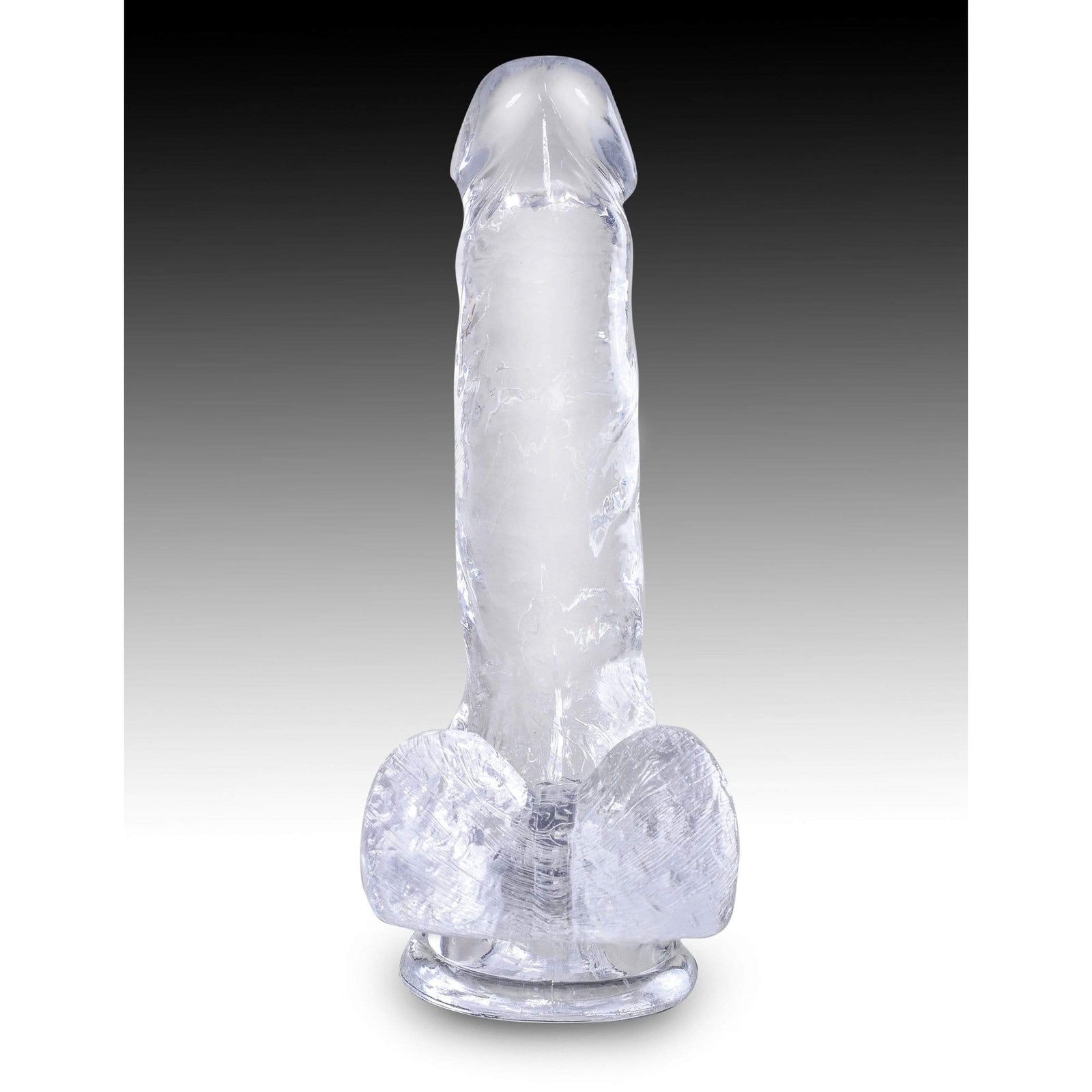 Pipedream - King Cock Clear Cock with Balls 6" (Clear) Realistic Dildo with suction cup (Non Vibration) 603912758825 CherryAffairs