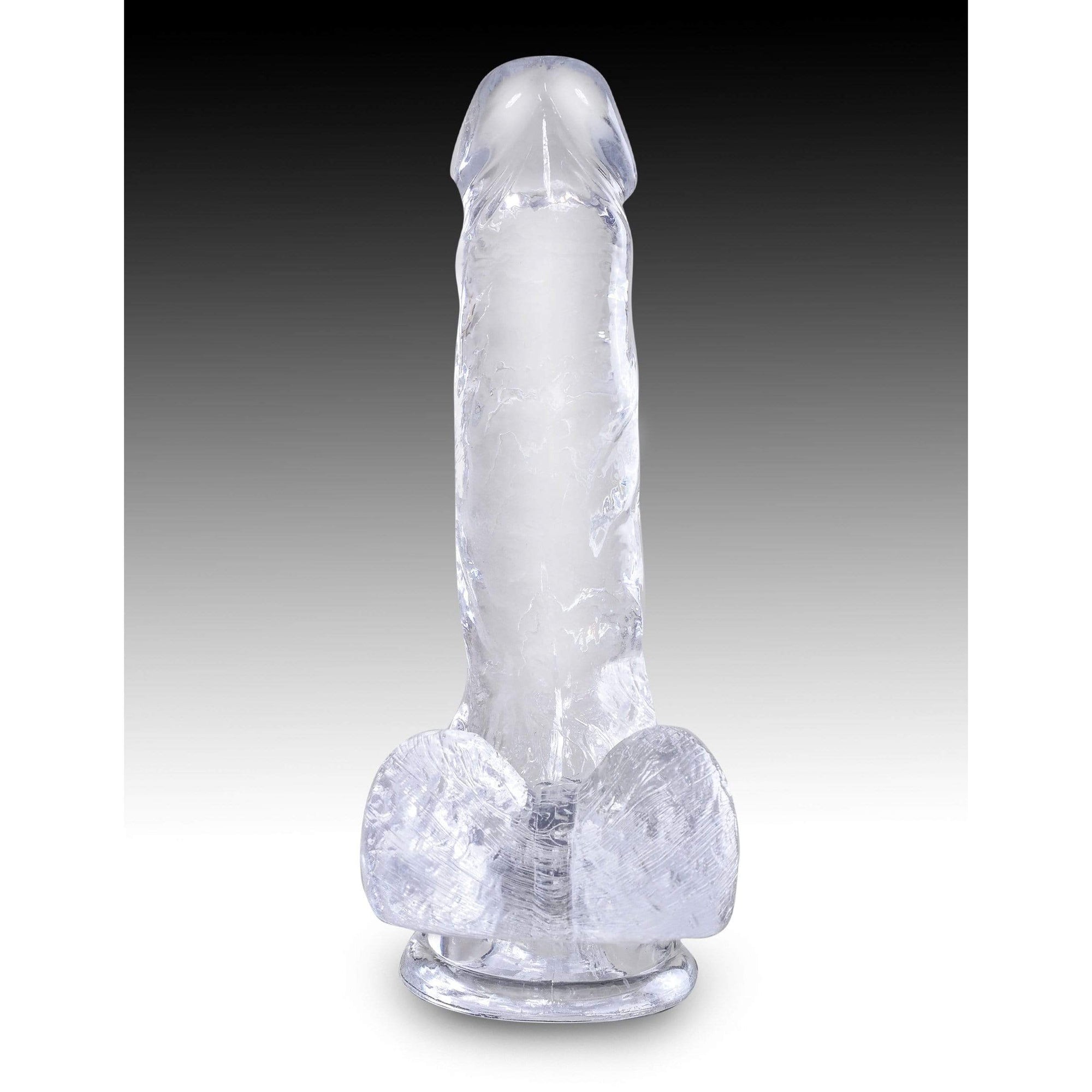 Pipedream - King Cock Clear Cock with Balls 6" (Clear) Realistic Dildo with suction cup (Non Vibration) 603912758825 CherryAffairs